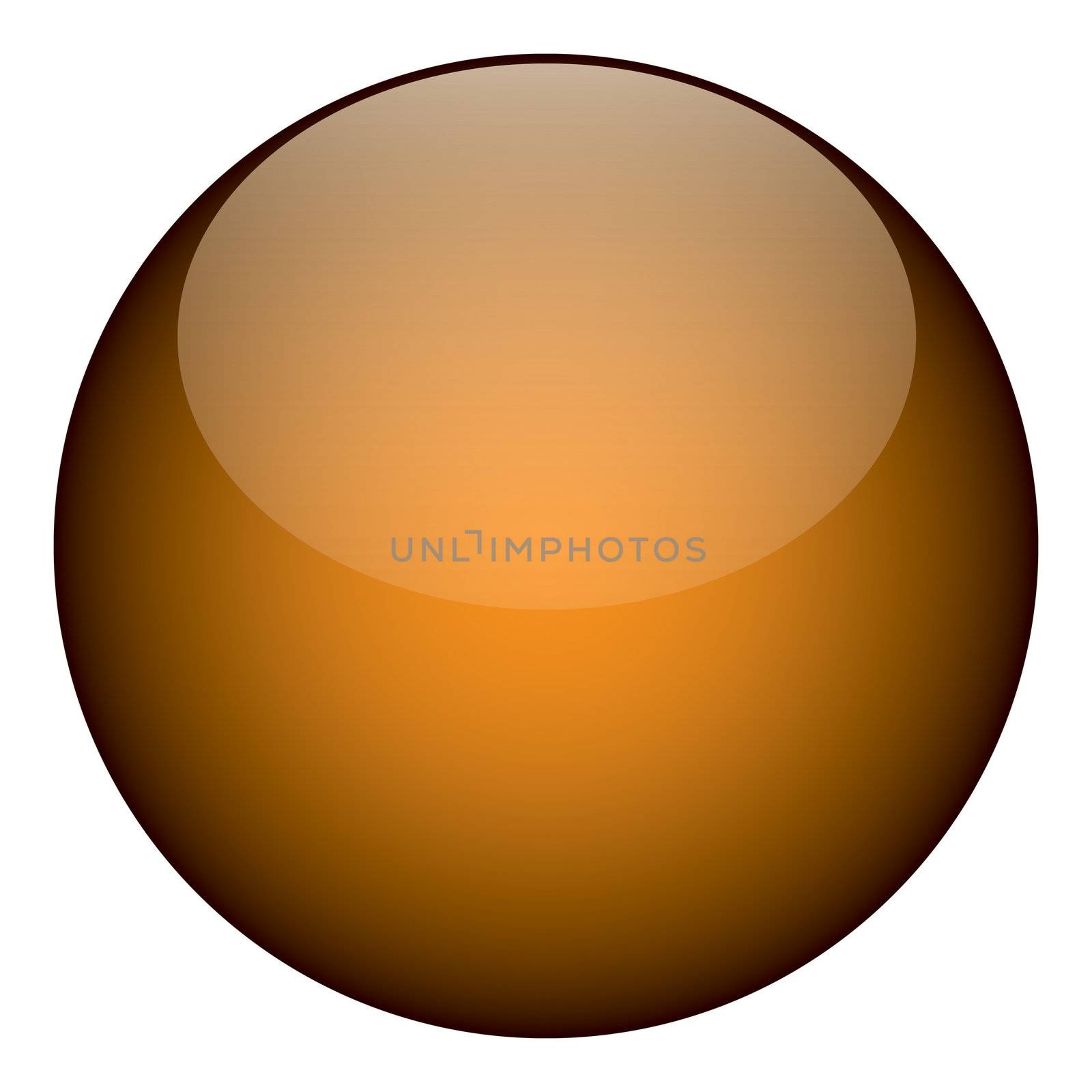 A 3d orange sphere shape - it can be a button, a planet, a piece of candy, whatever you think it looks like!