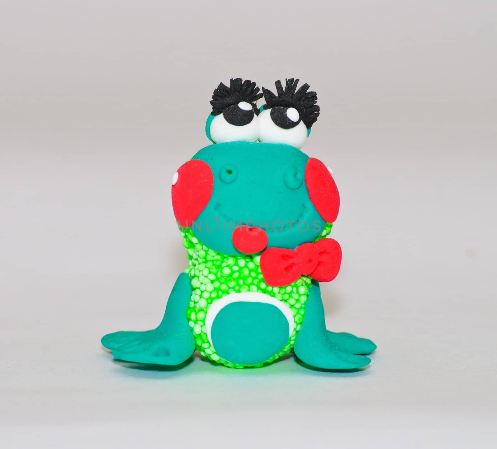 Handmade Plasticine frog