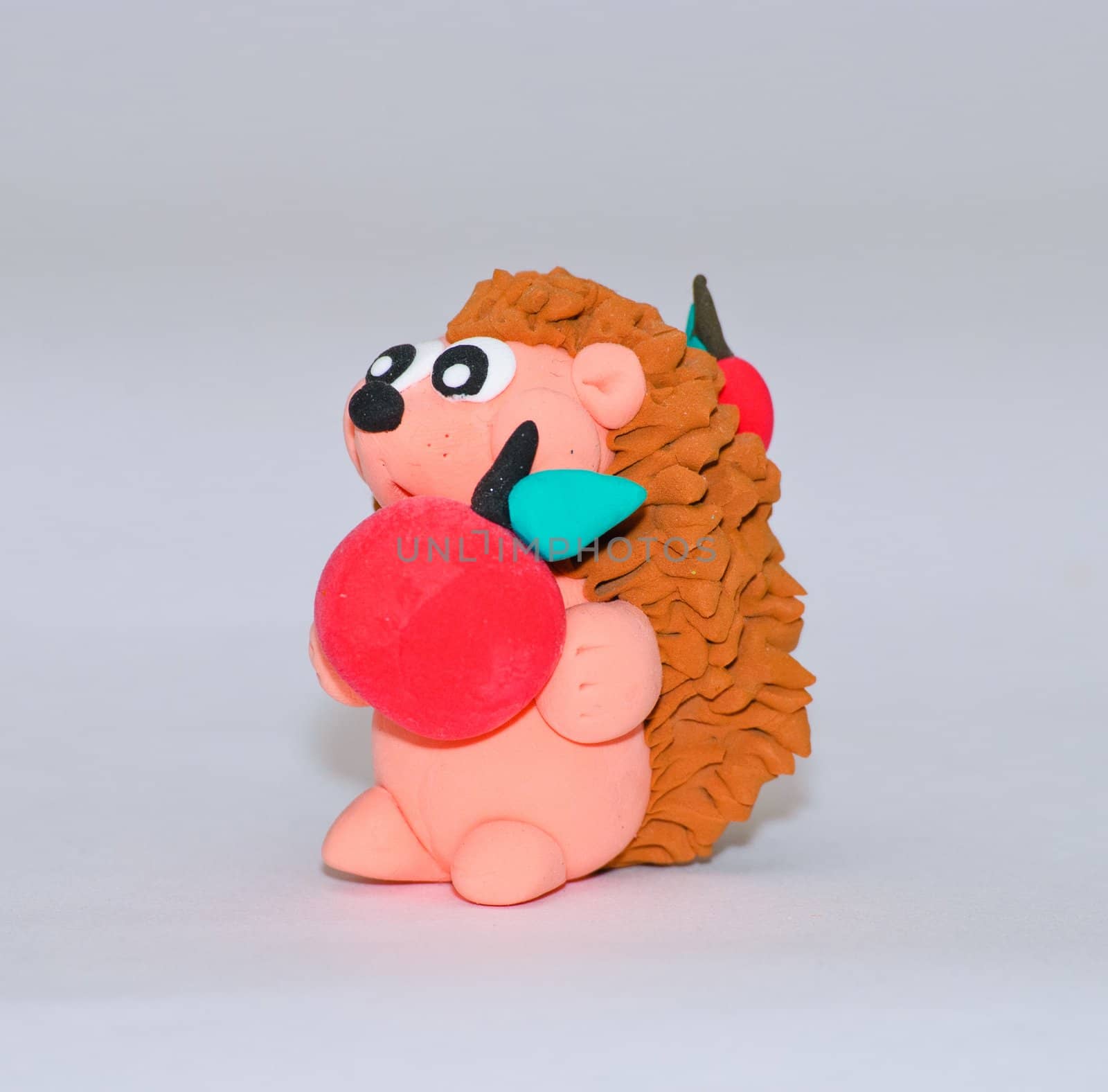 Handmade Plasticine Hedgehog