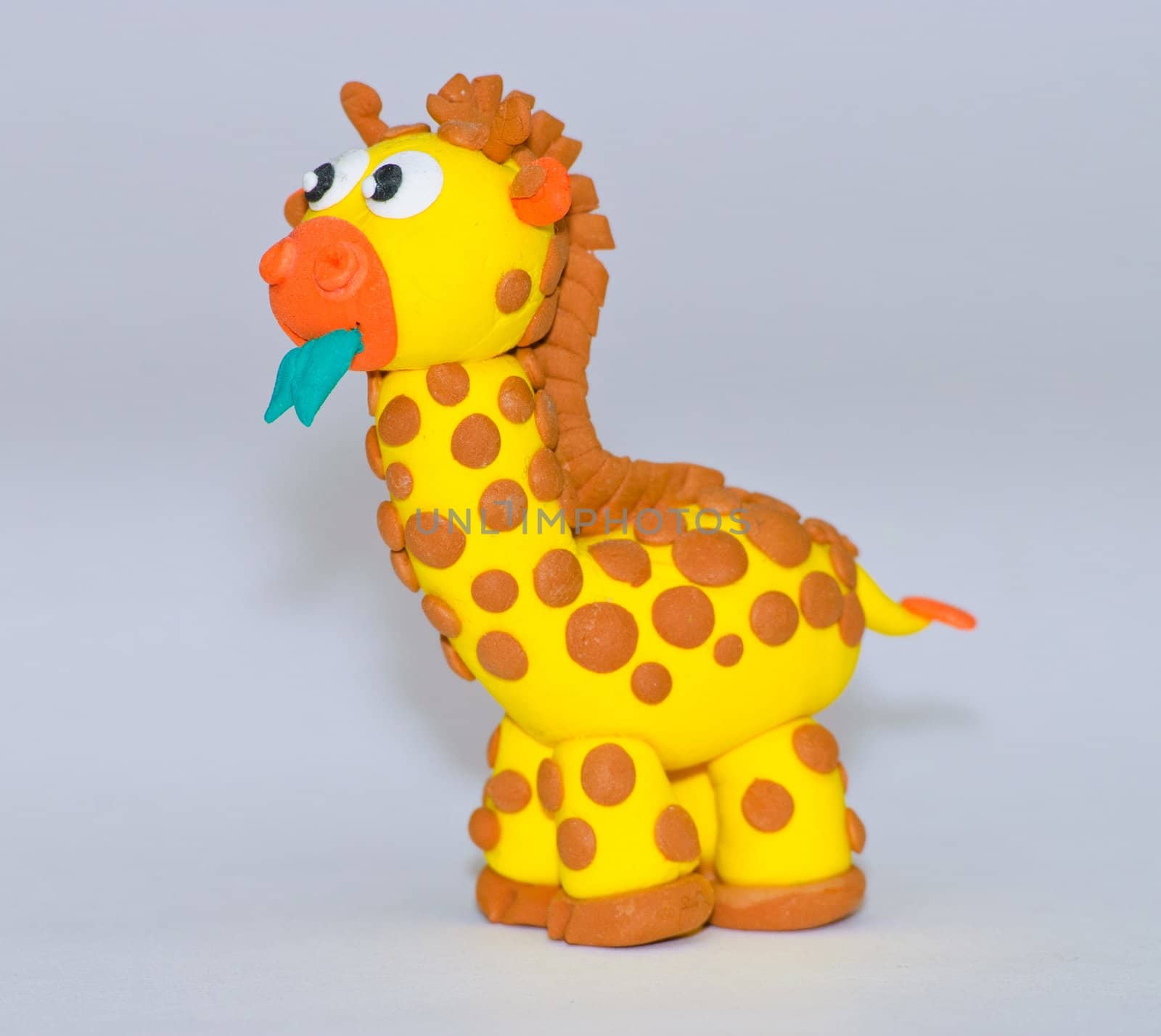 Handmade Plasticine Giraffe