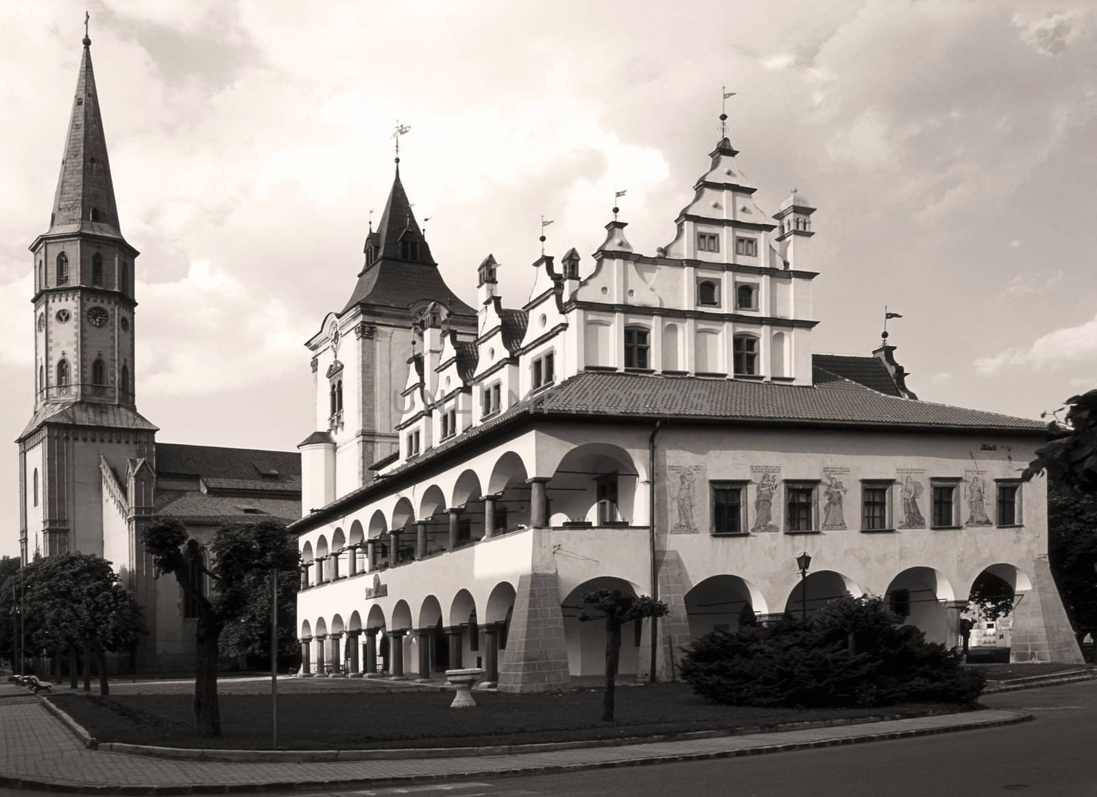St.James Church and Old Town Hall, Levoca