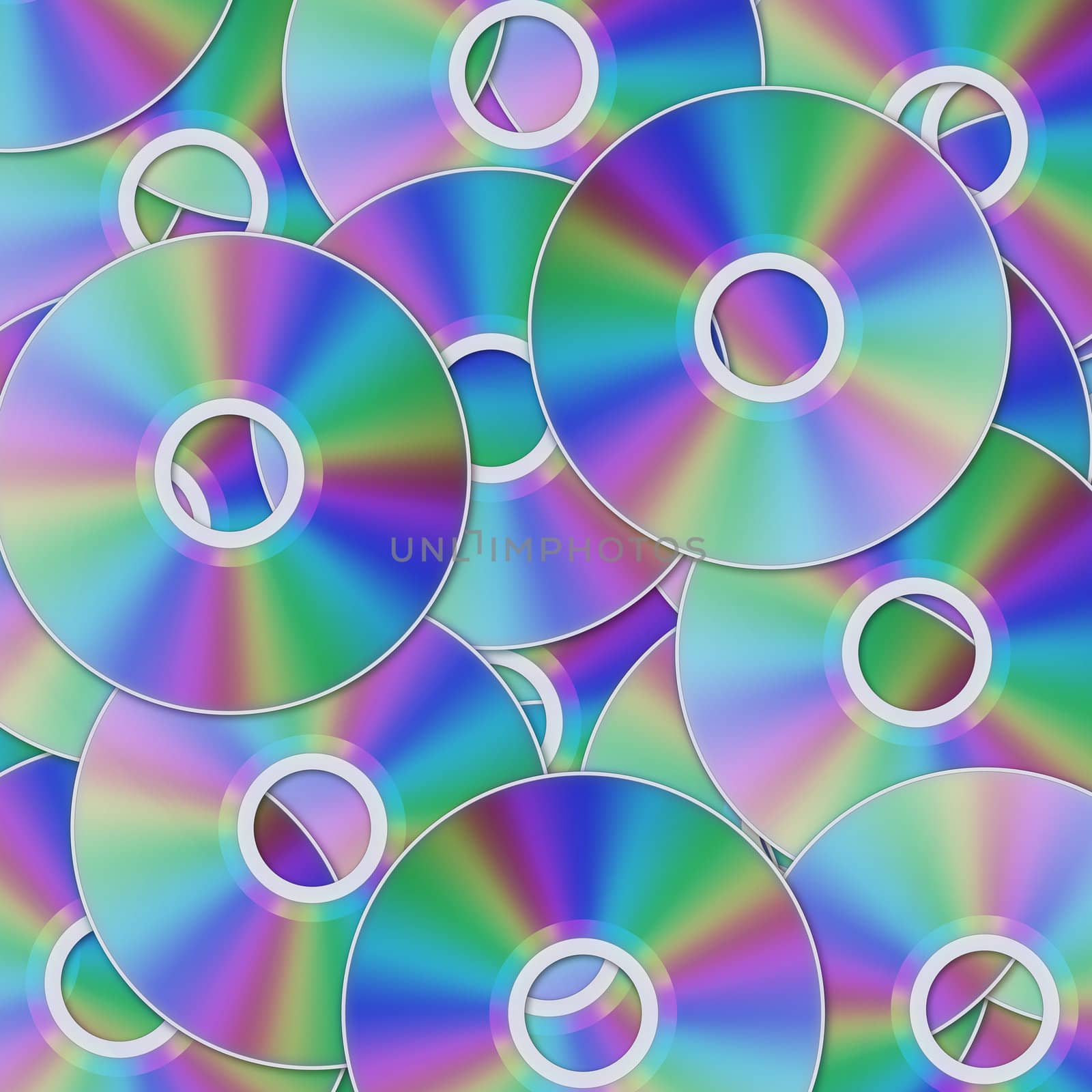 photo of cd discs background