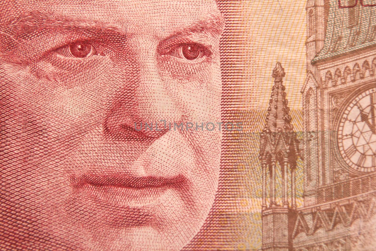 Portrait of William Lyon Mackenzie King on a 50 dollar bill by derejeb