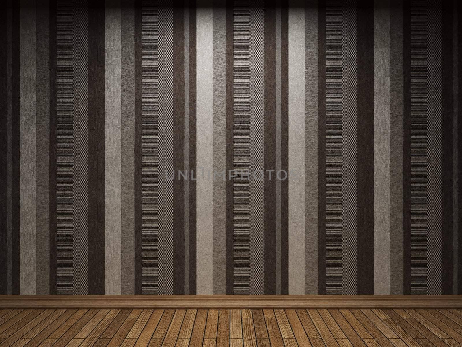 illuminated fabric wallpaper made in 3D