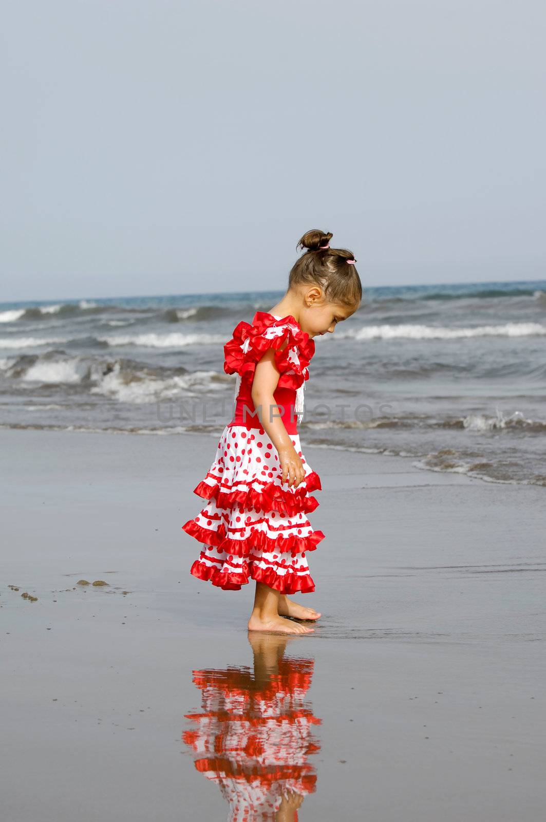 Child in dress by cfoto
