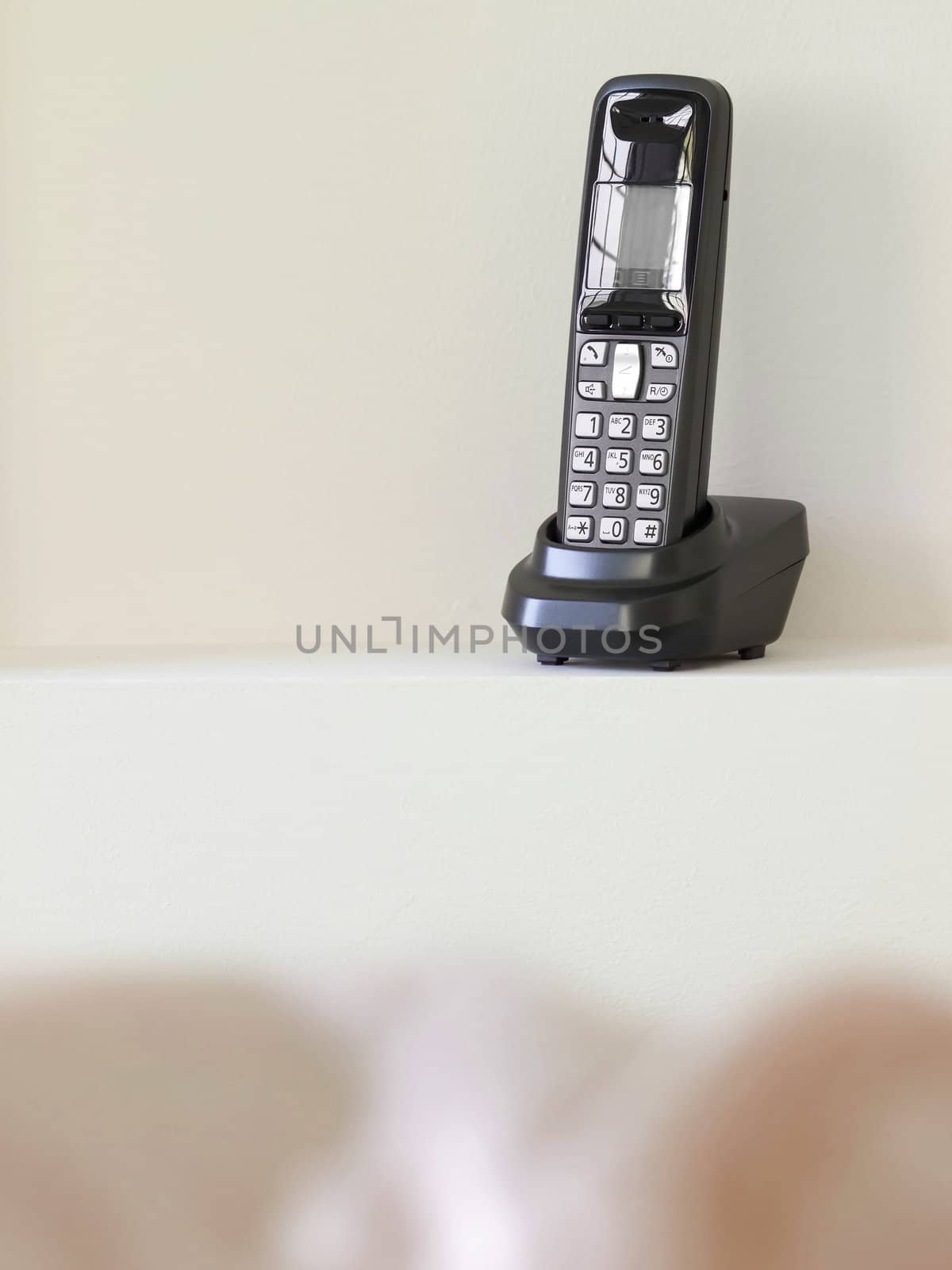 close up of digital telephone