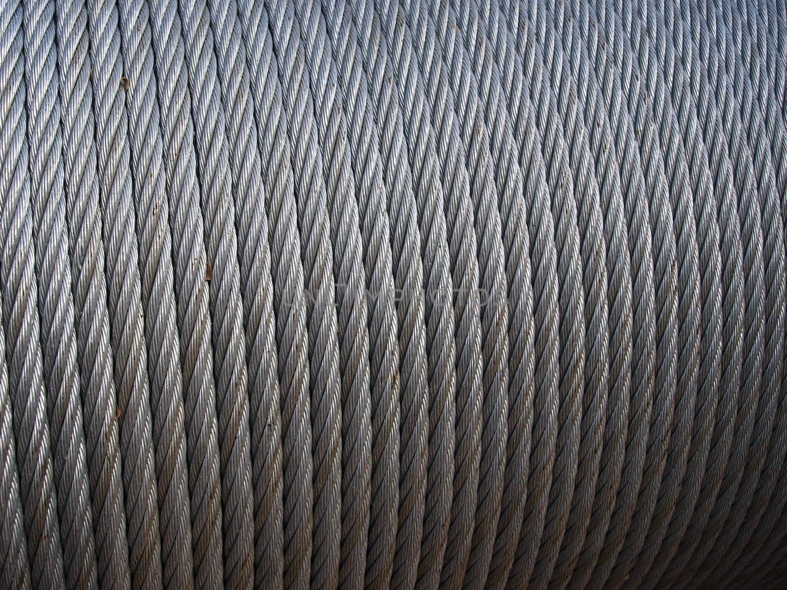 Roll of metal wire background