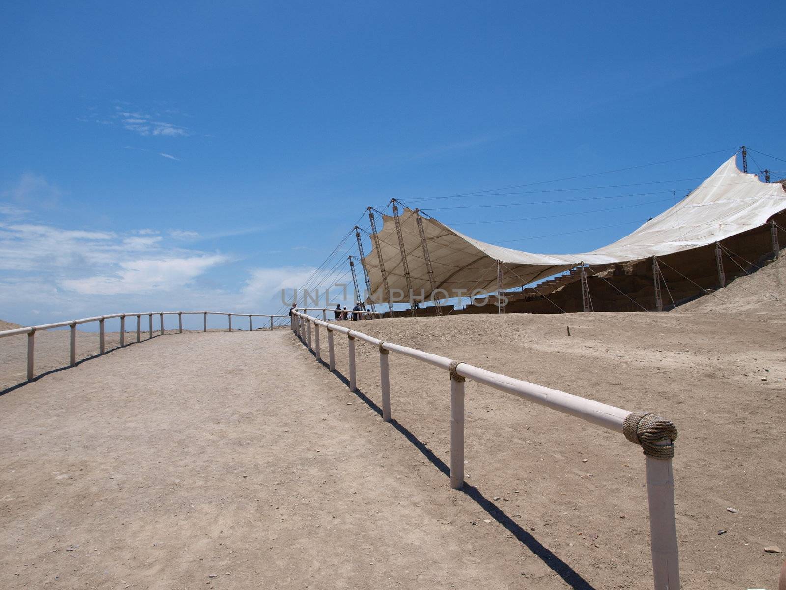 Museum near Trujillo town in Peru for priestess of ancient civilization