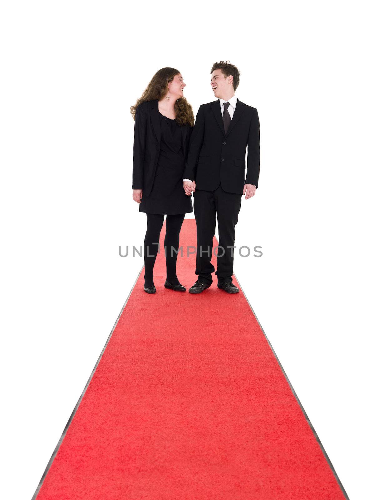 Couple standing on a red carpet by gemenacom