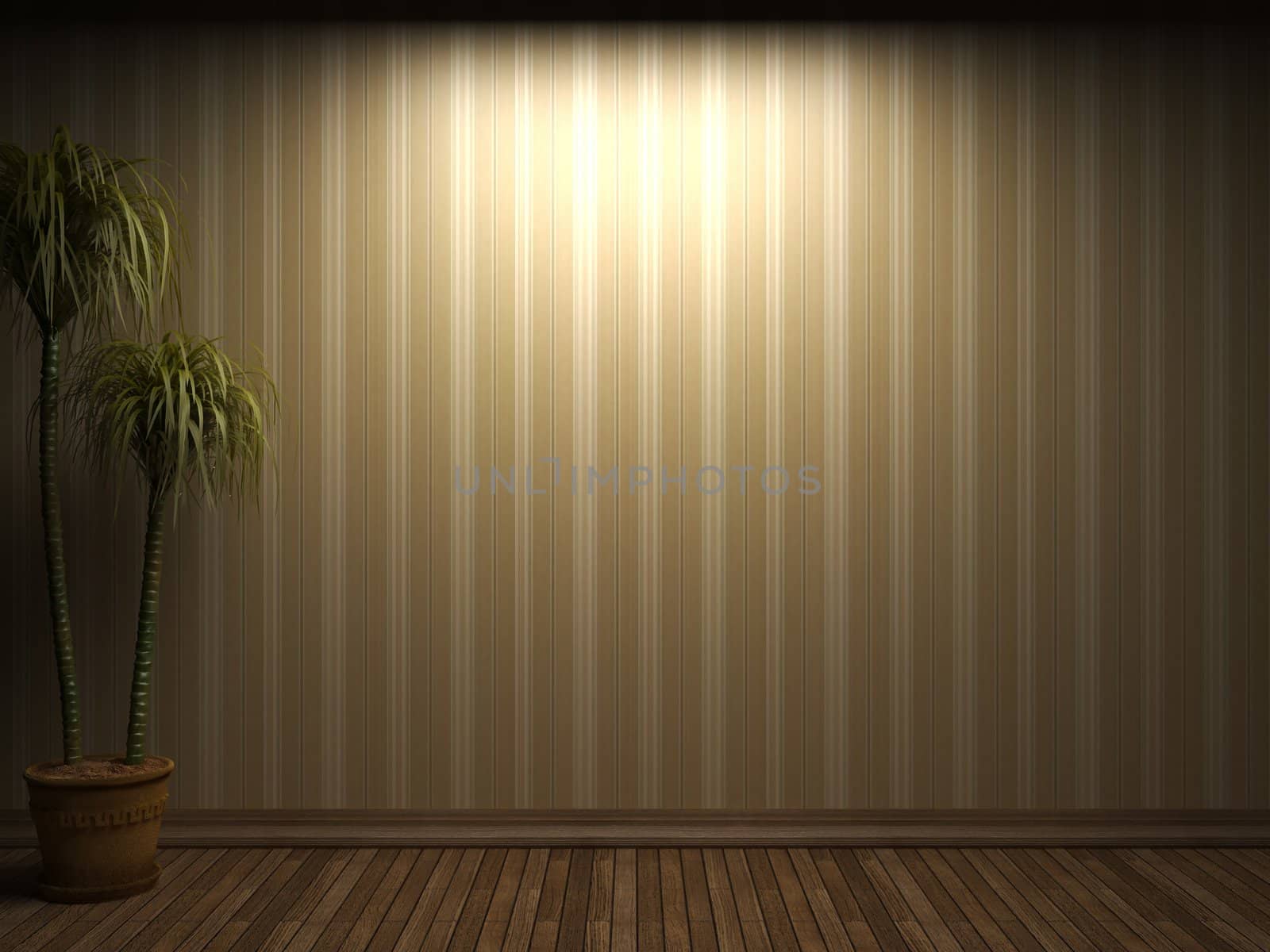 illuminated fabric wallpaper made in 3D