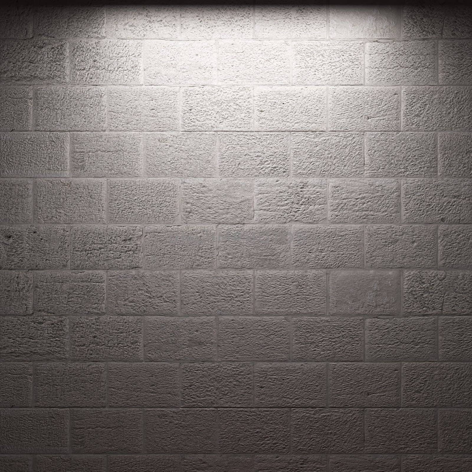 illuminated stone wall by icetray