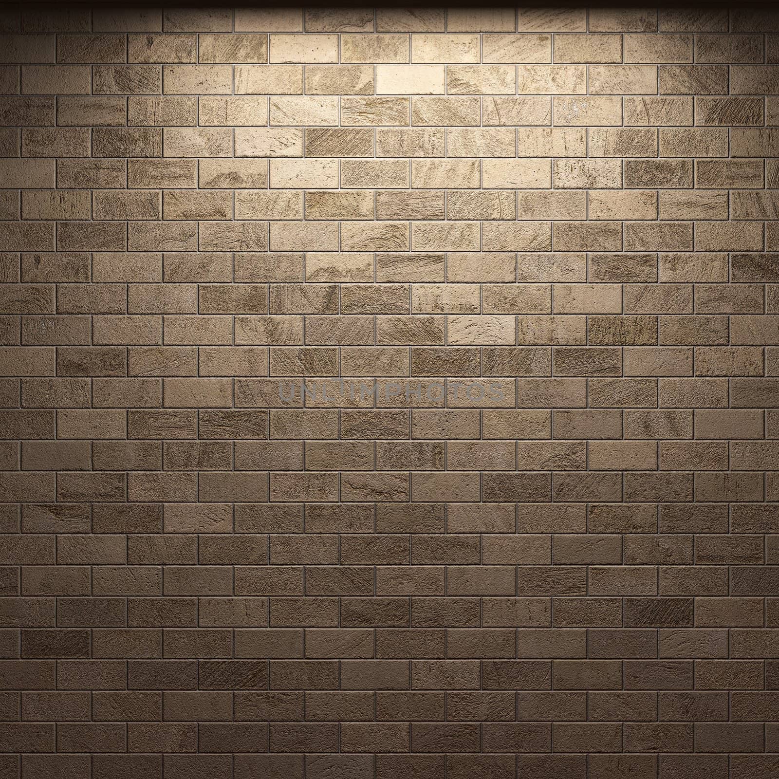 illuminated stone wall by icetray