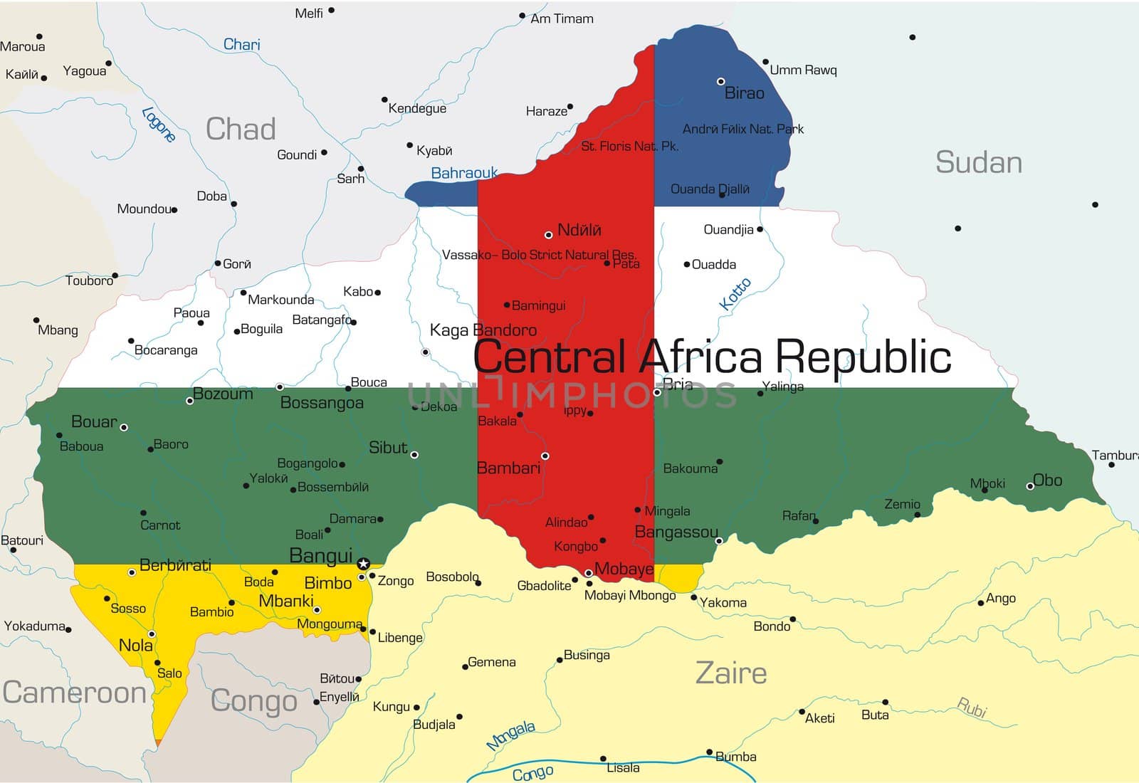 Central Africa Republic country by rusak