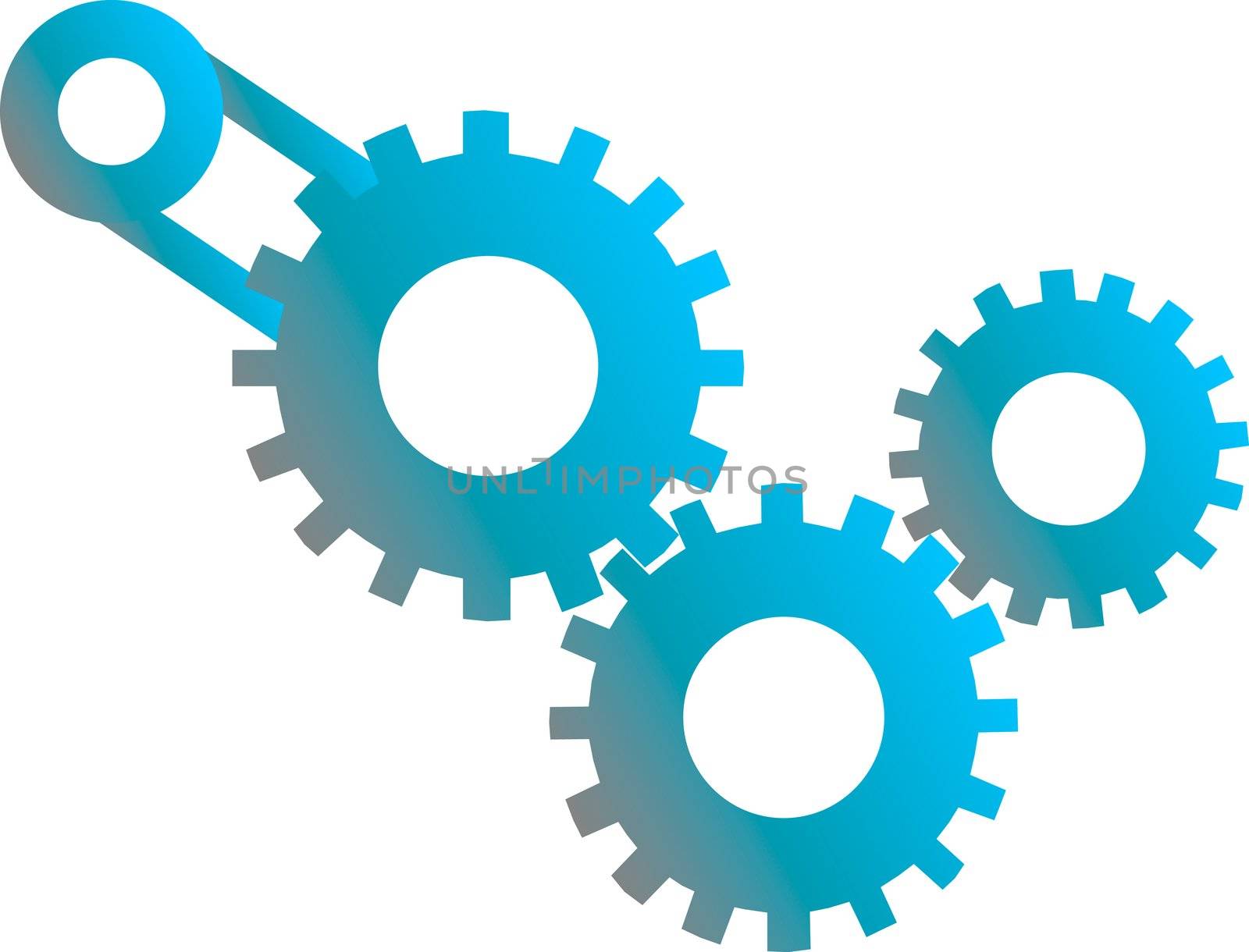 Abstract vector illustration of gears machinery