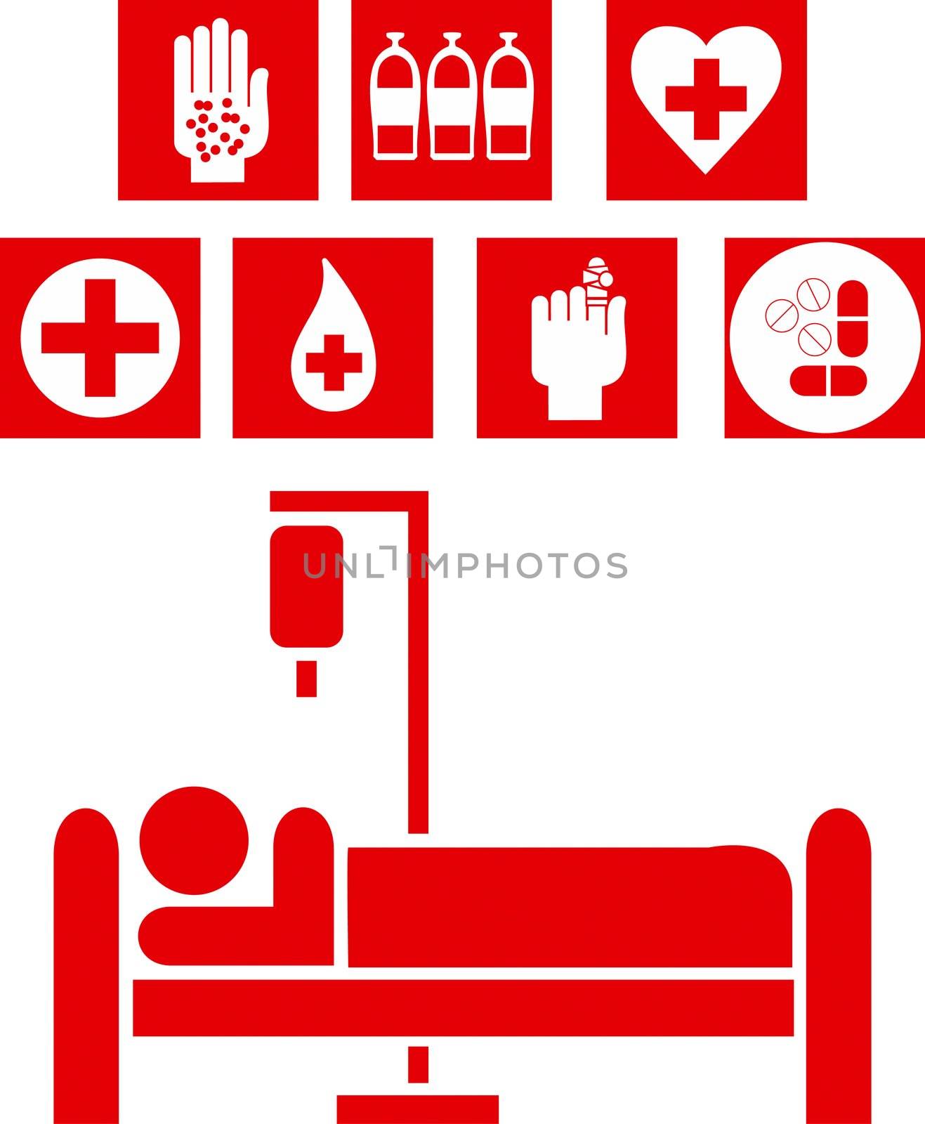 Medical signs illustration by rusak