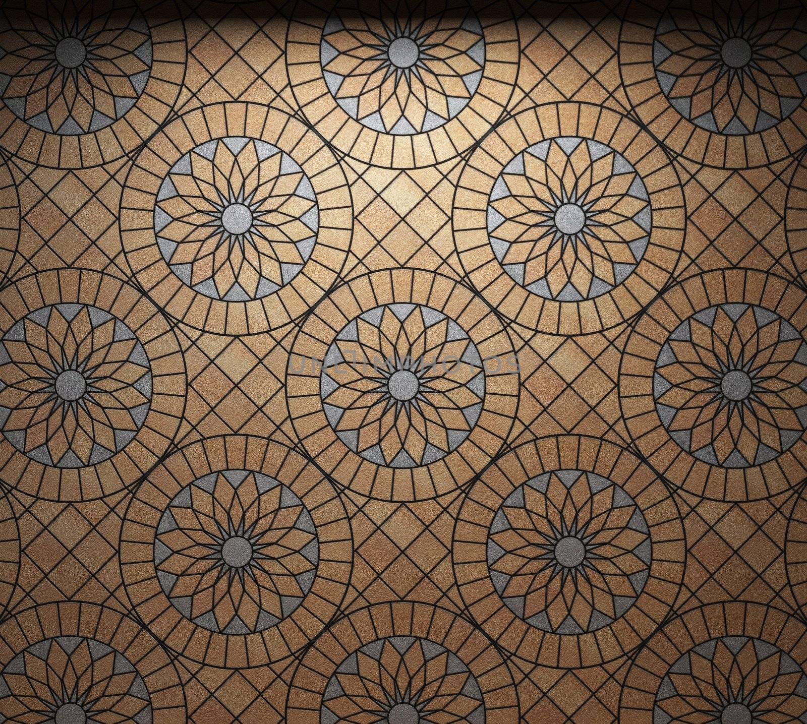 illuminated tile wall by icetray