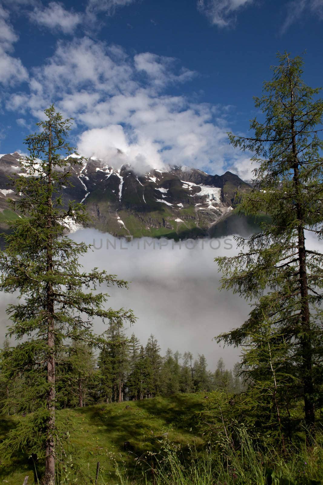 On the way over Hochtor Pass from Zell Am See is a wonderful scenic area. One can drive over the pass from Austria to Italy, an amazing natural experience.