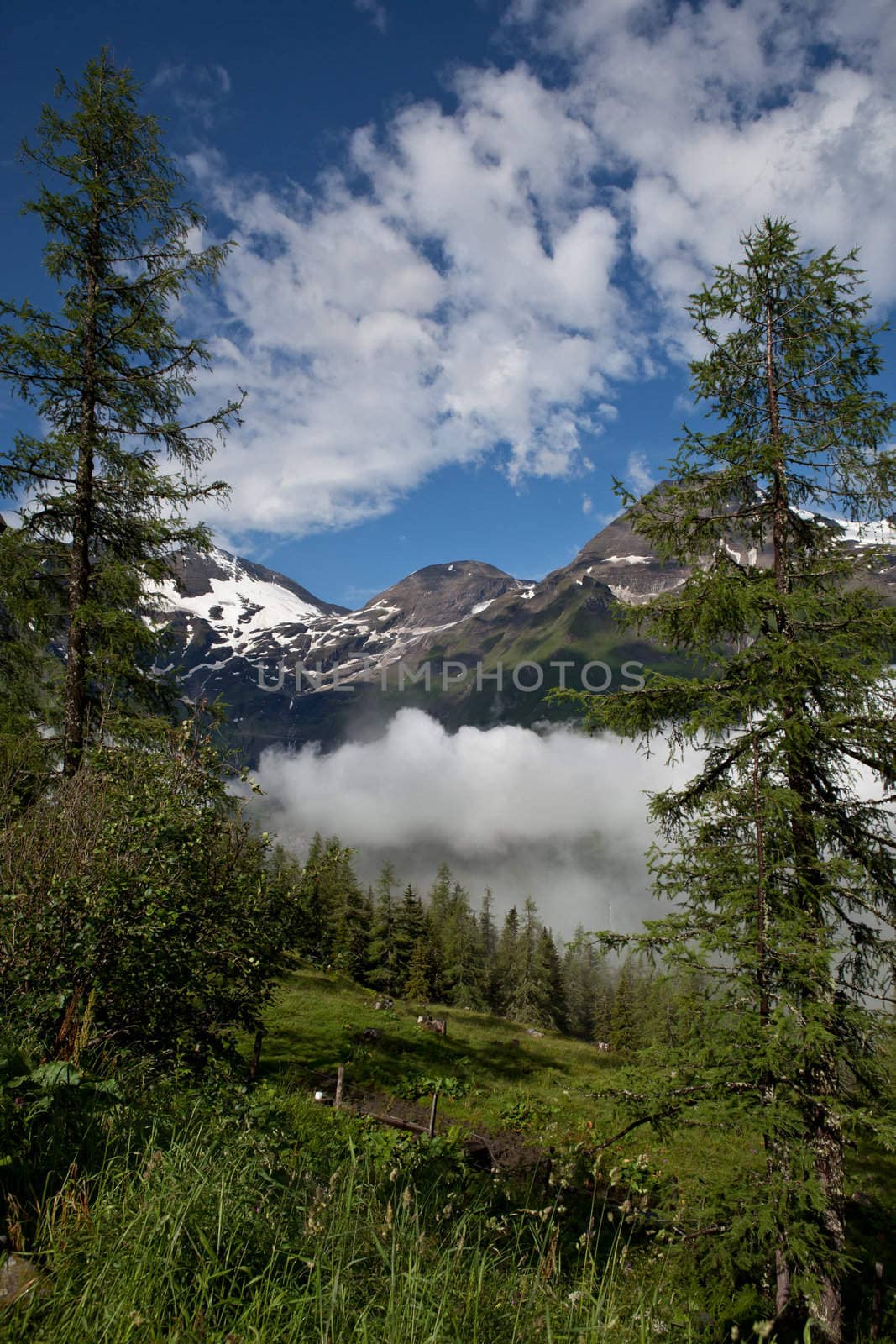 On the way over Hochtor Pass from Zell Am See is a wonderful scenic area. One can drive over the pass from Austria to Italy, an amazing natural experience.