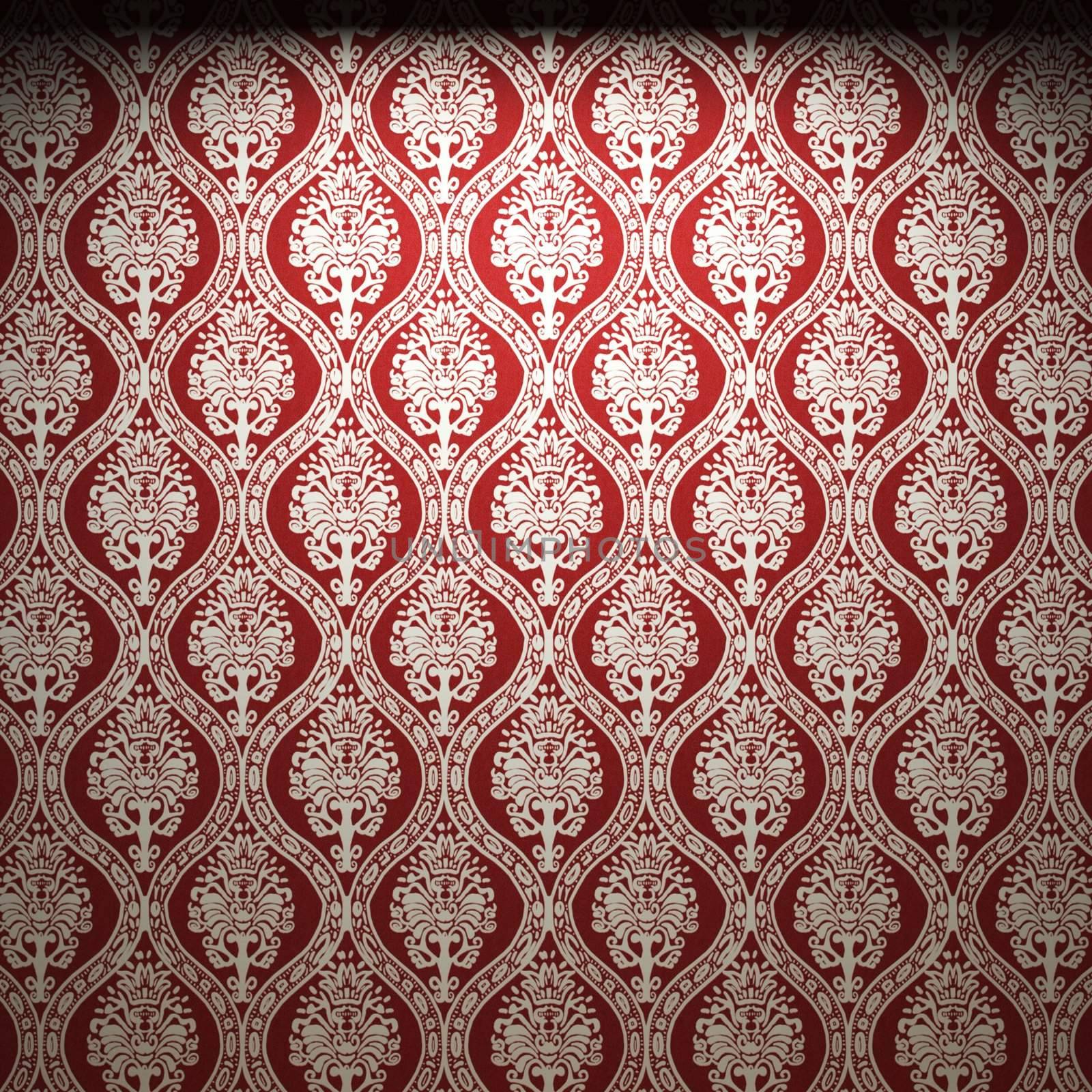 illuminated fabric wallpaper made in 3D