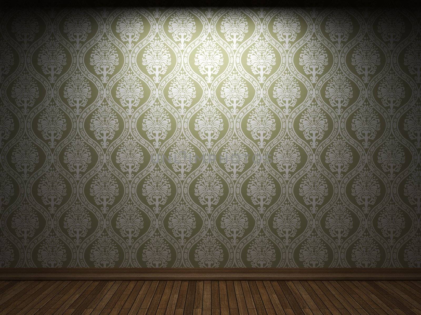 illuminated fabric wallpaper by icetray