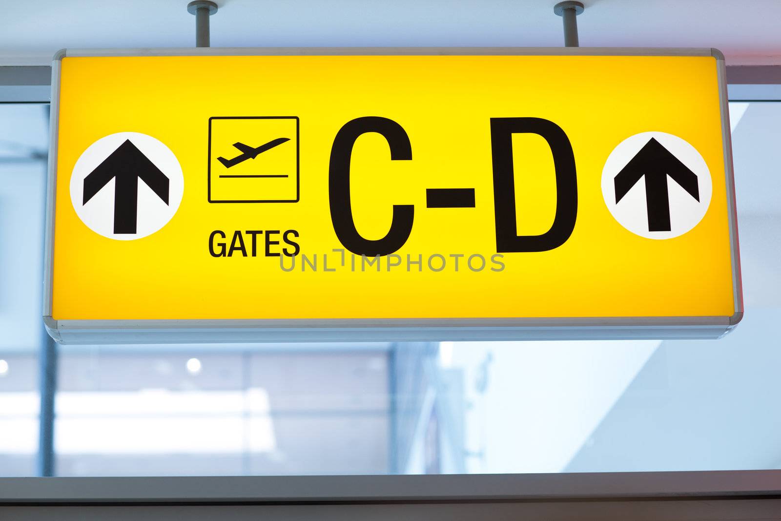 signs at an airport