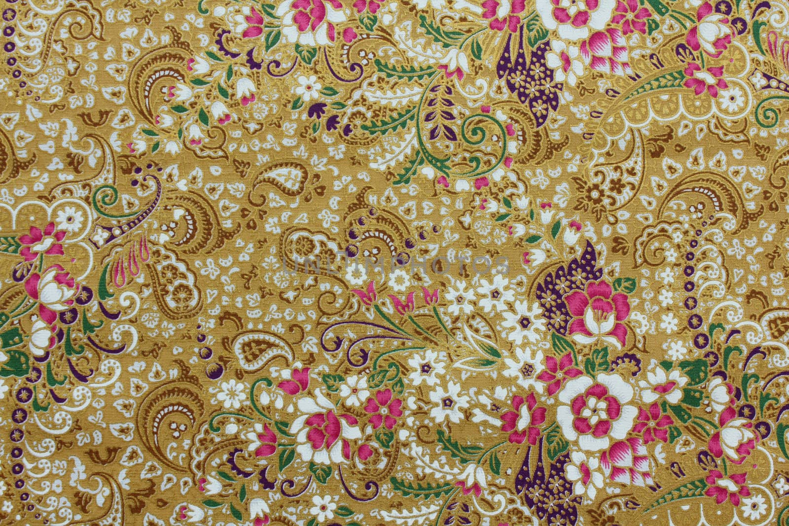 Vintage traditionnal Thai handmade fabric texture background