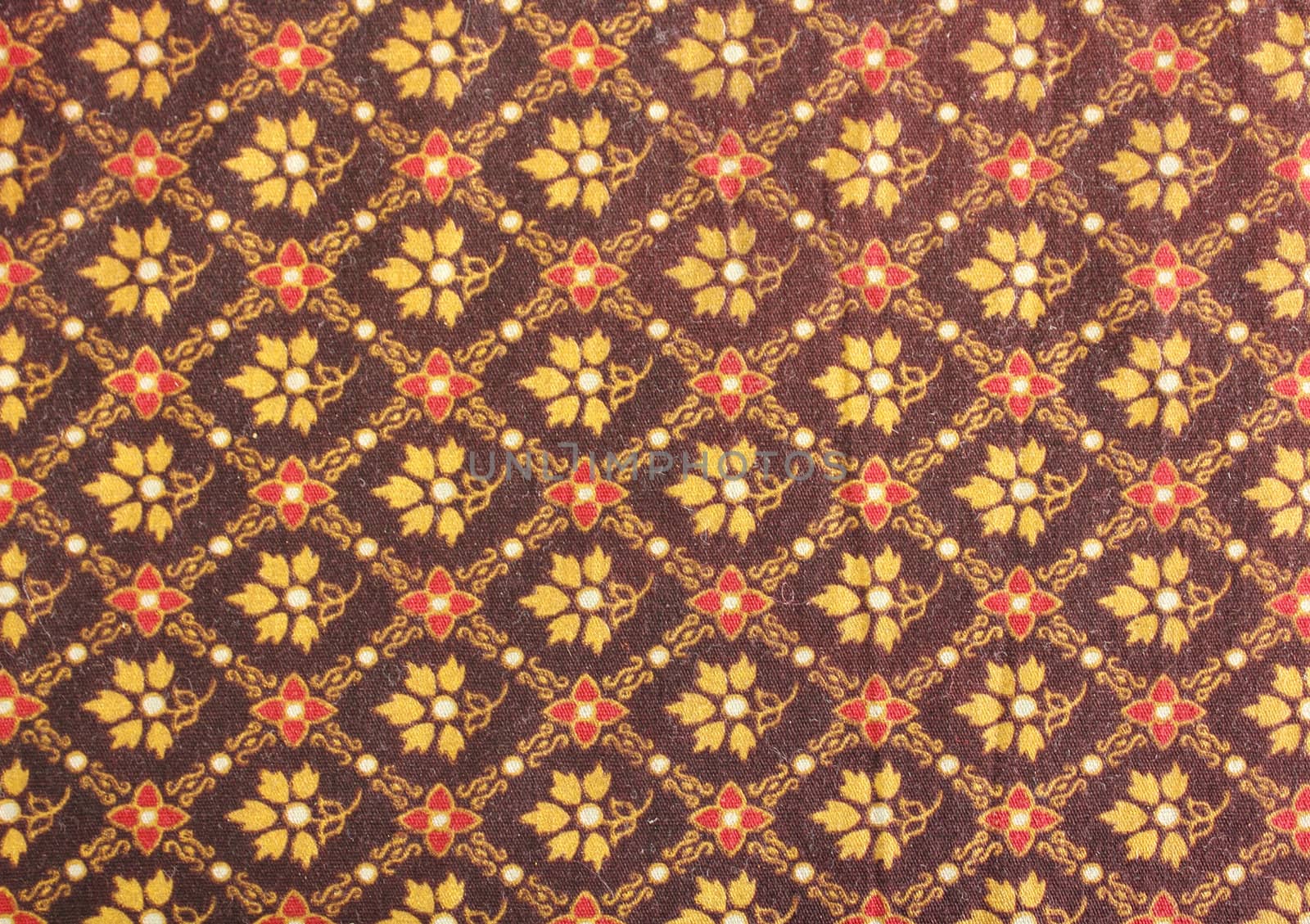 Vintage traditionnal Thai handmade fabric texture background