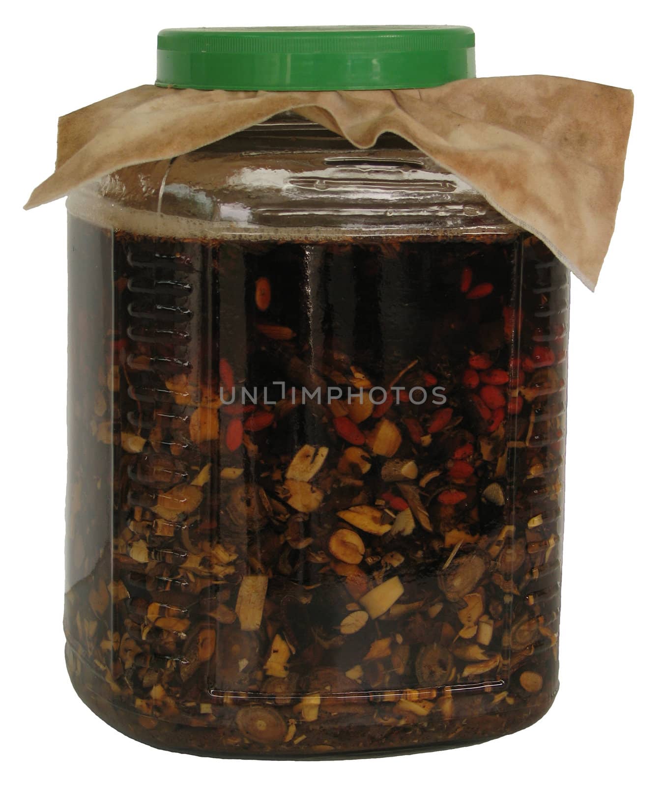 Thai pickle herb with liquor or alcohol