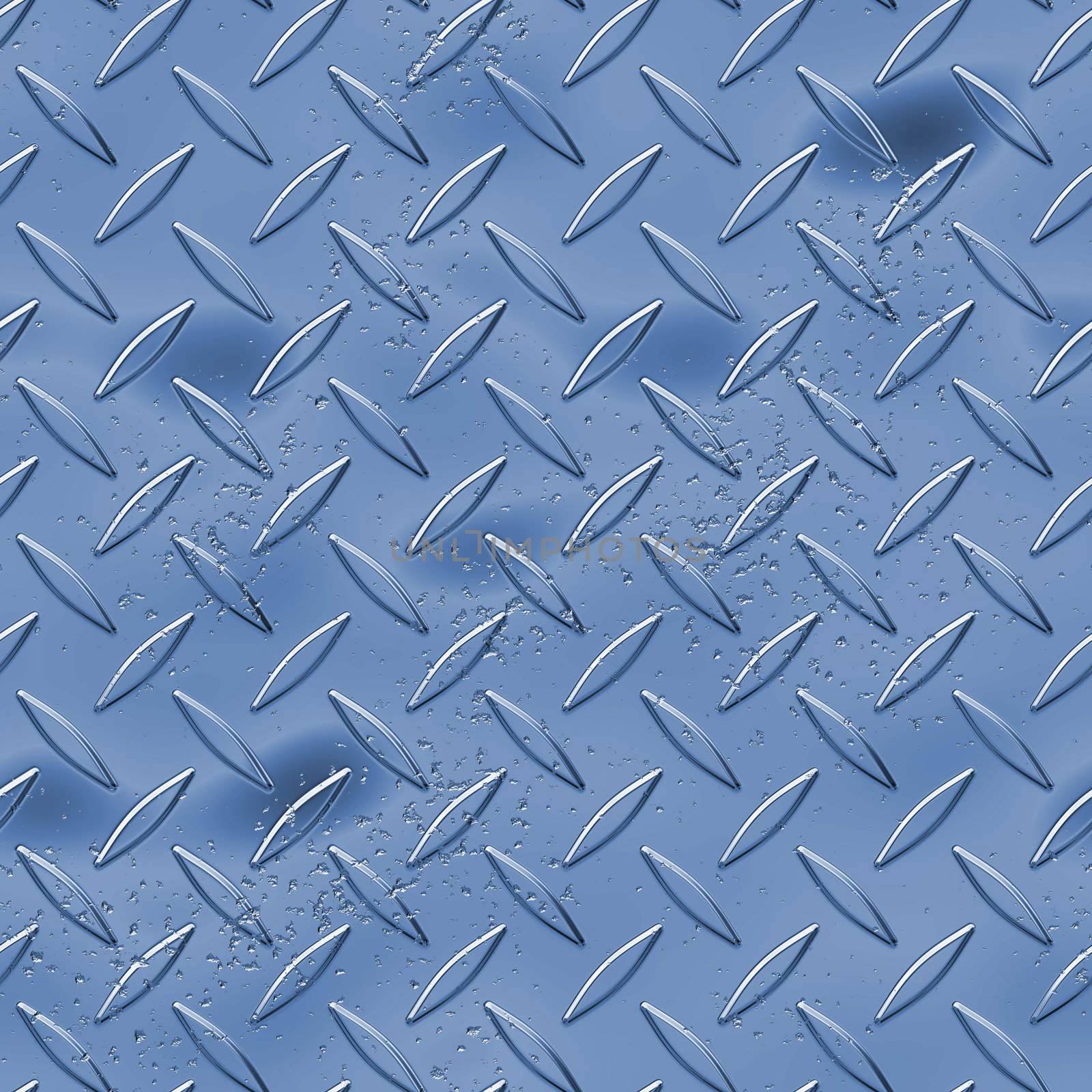 Diamond plate metal texture - a very nice background for an industrial or contruction type look.  Fully tileable - this tiles seamlessly as a pattern.