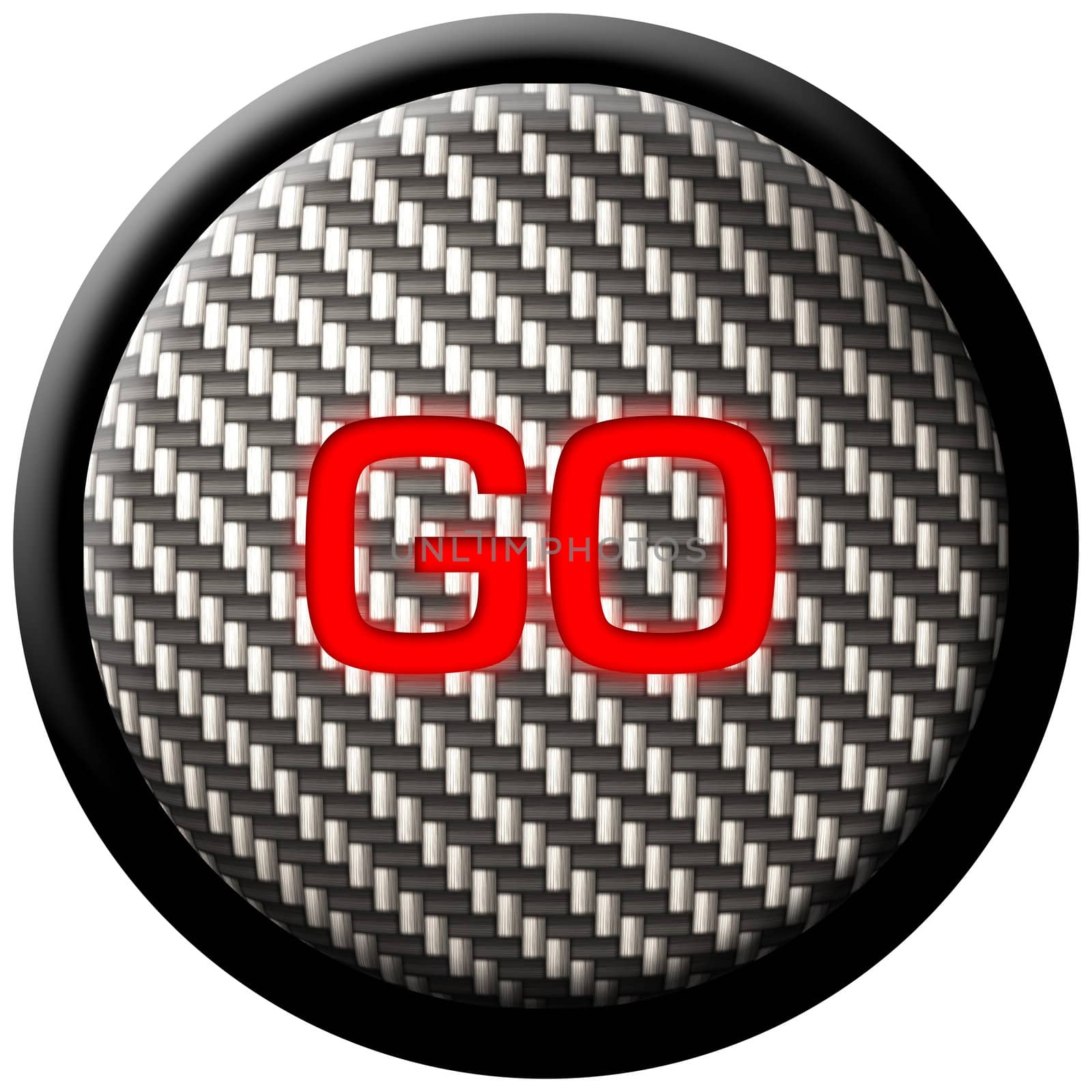Carbon Fiber GO Button by graficallyminded
