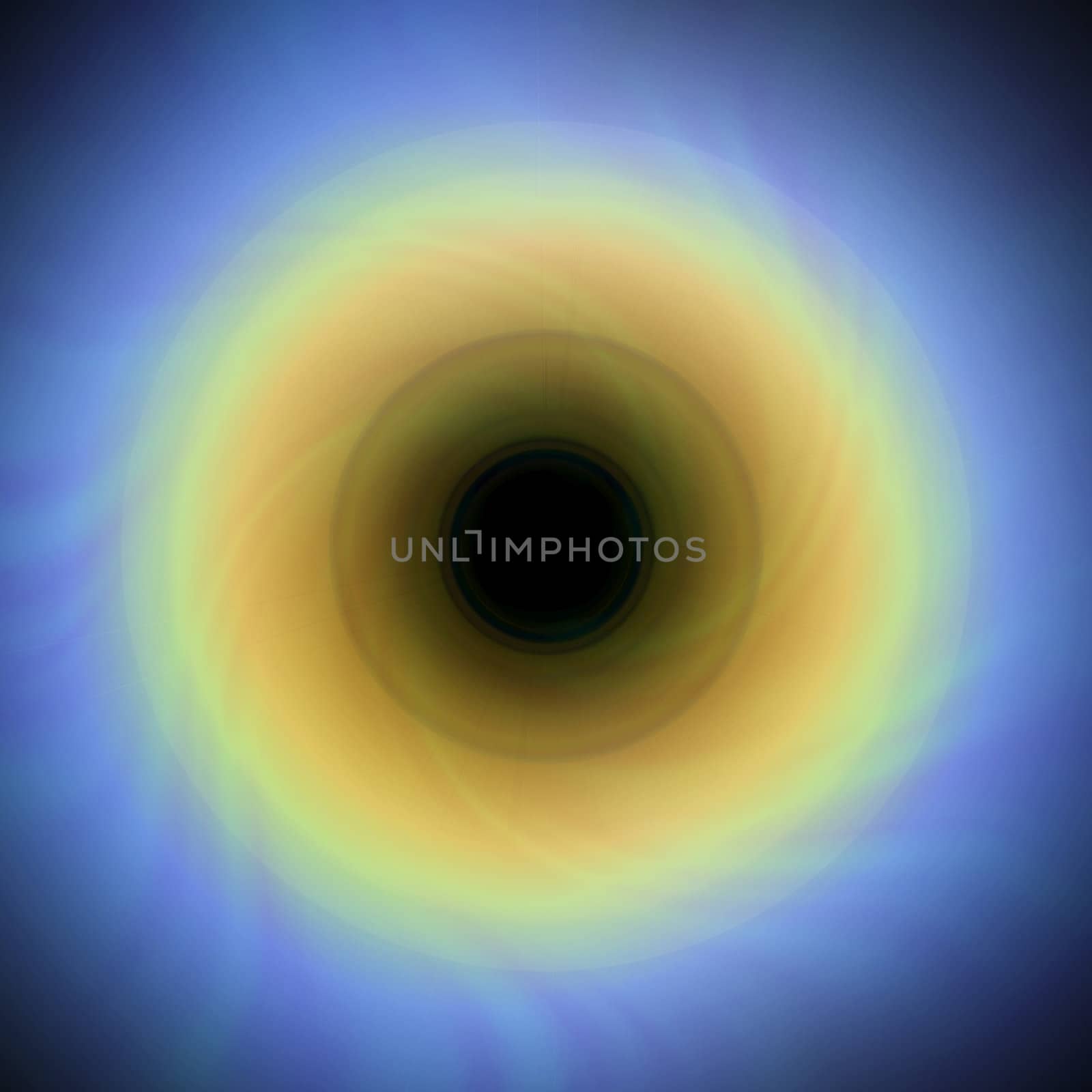 A lens flare background illustration - swirling towards a central vortex.