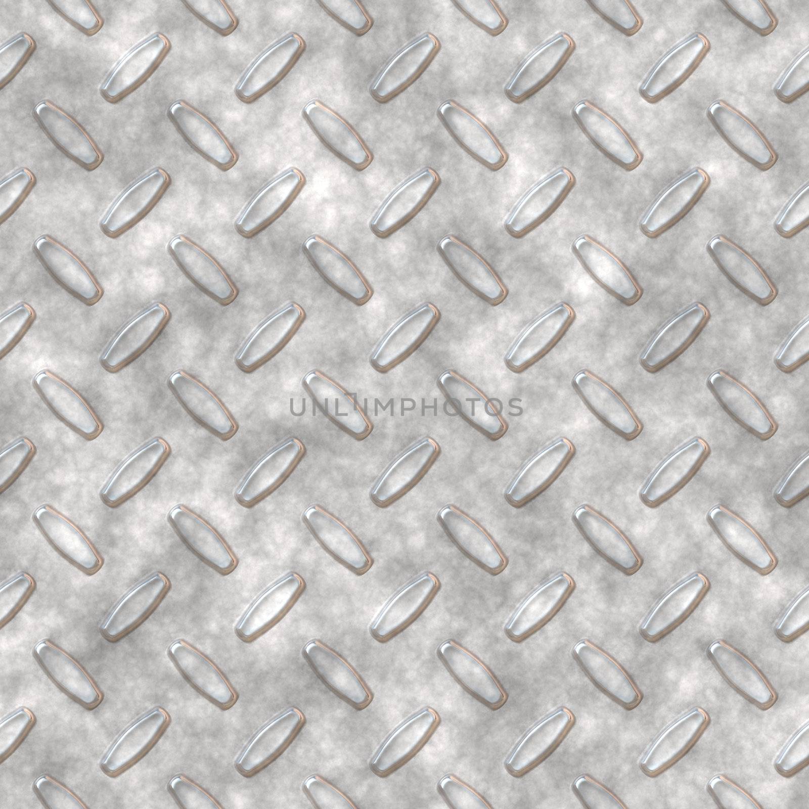 Diamond plate metal texture - a very nice background for an industrial or contruction type look.  Fully tileable - this tiles seamlessly as a pattern.