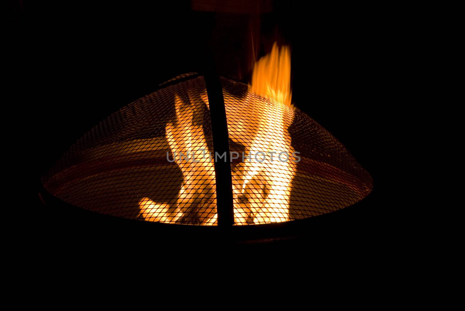 A shot of a blazing hot fire bowl.  Fire tables and bowl have been one of the most popular patio items in the US in recent years.