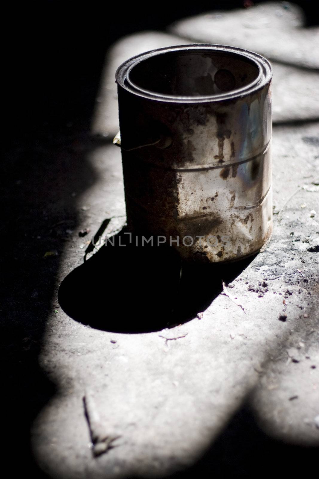 old paint bucket by graficallyminded