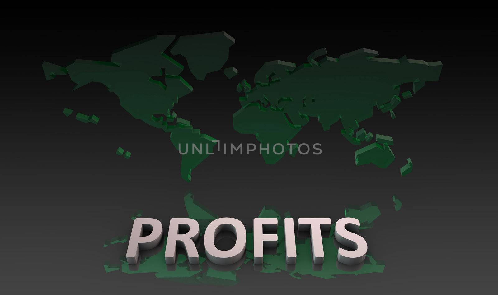 Profits From a Global Company in 3d