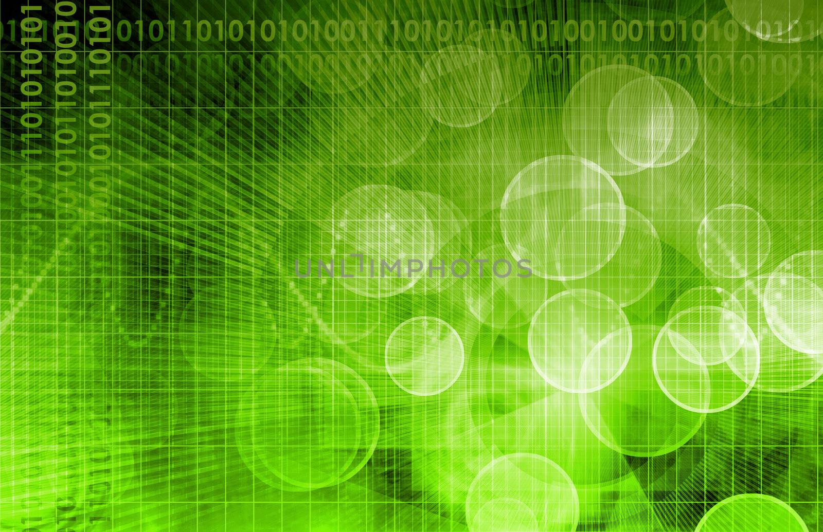 Futuristic Technology with a Digital Web Art