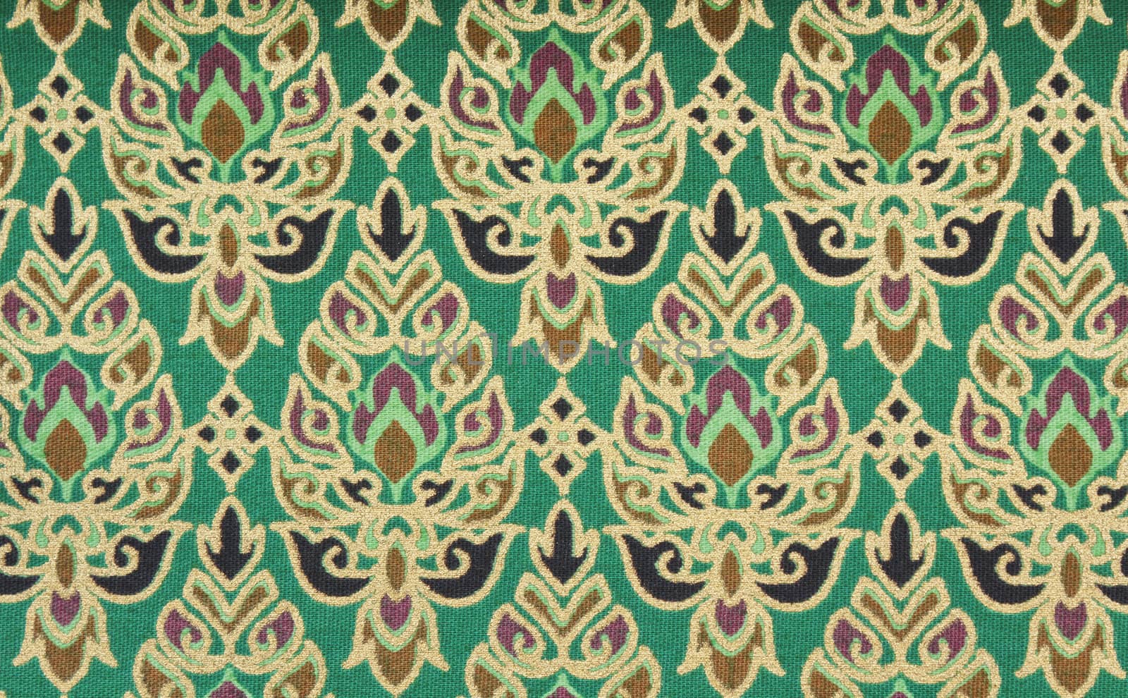 Texture of traditional Thai style cotton fabric