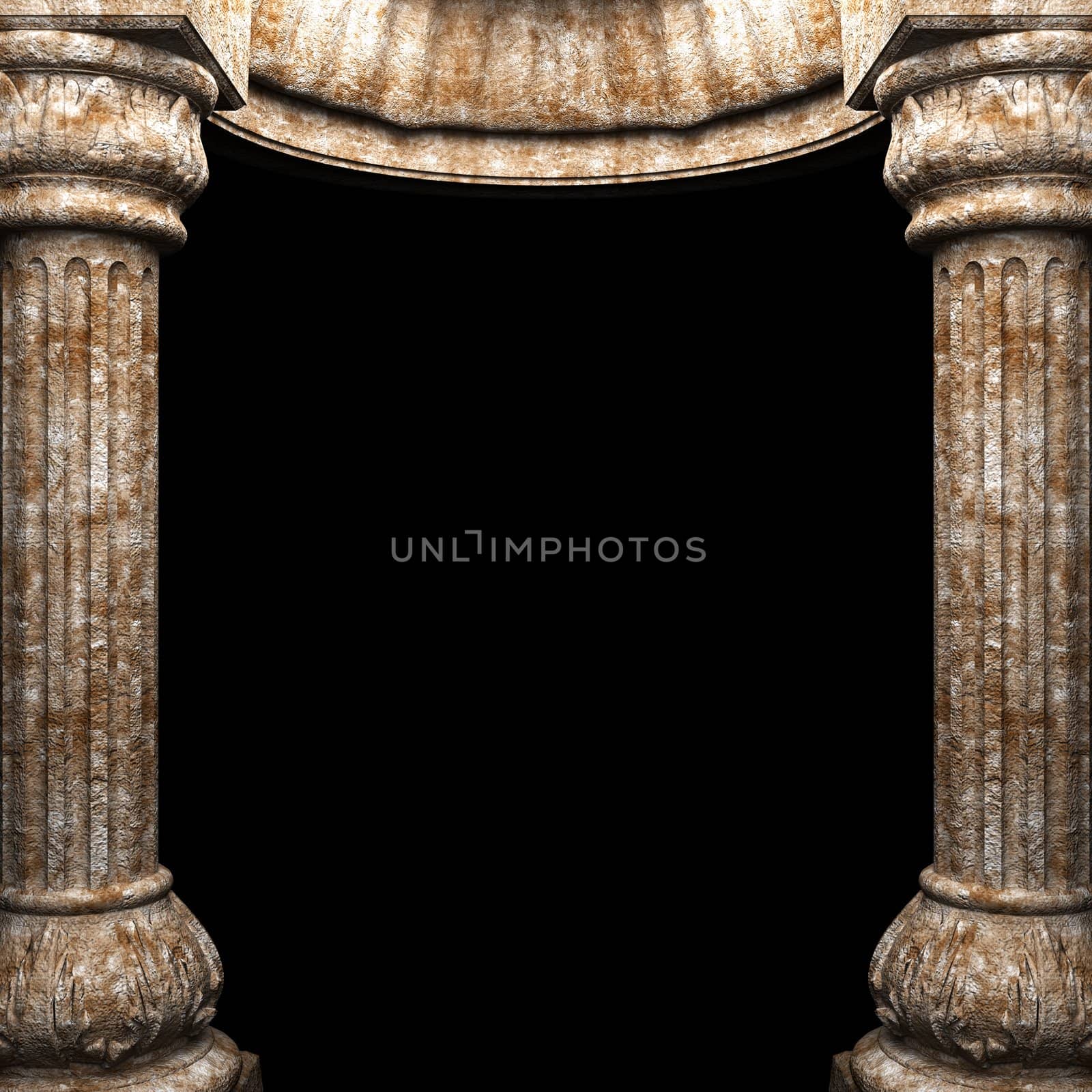stone columns and arch by icetray
