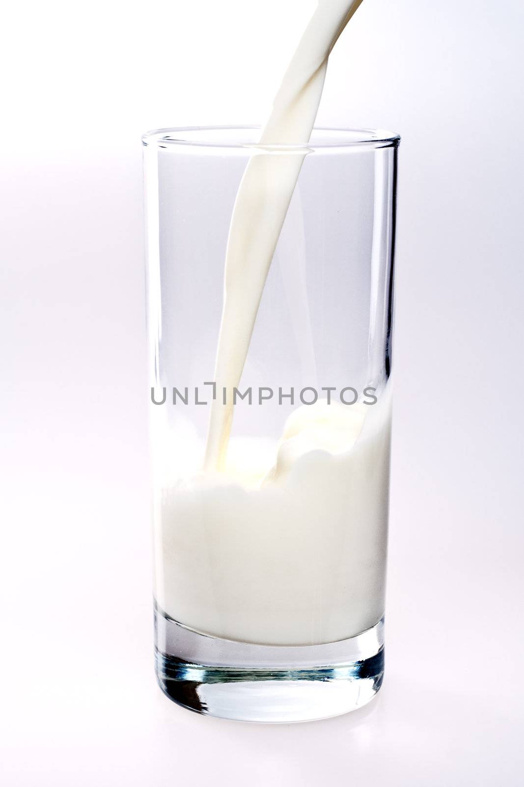 glass of milk with a bottle