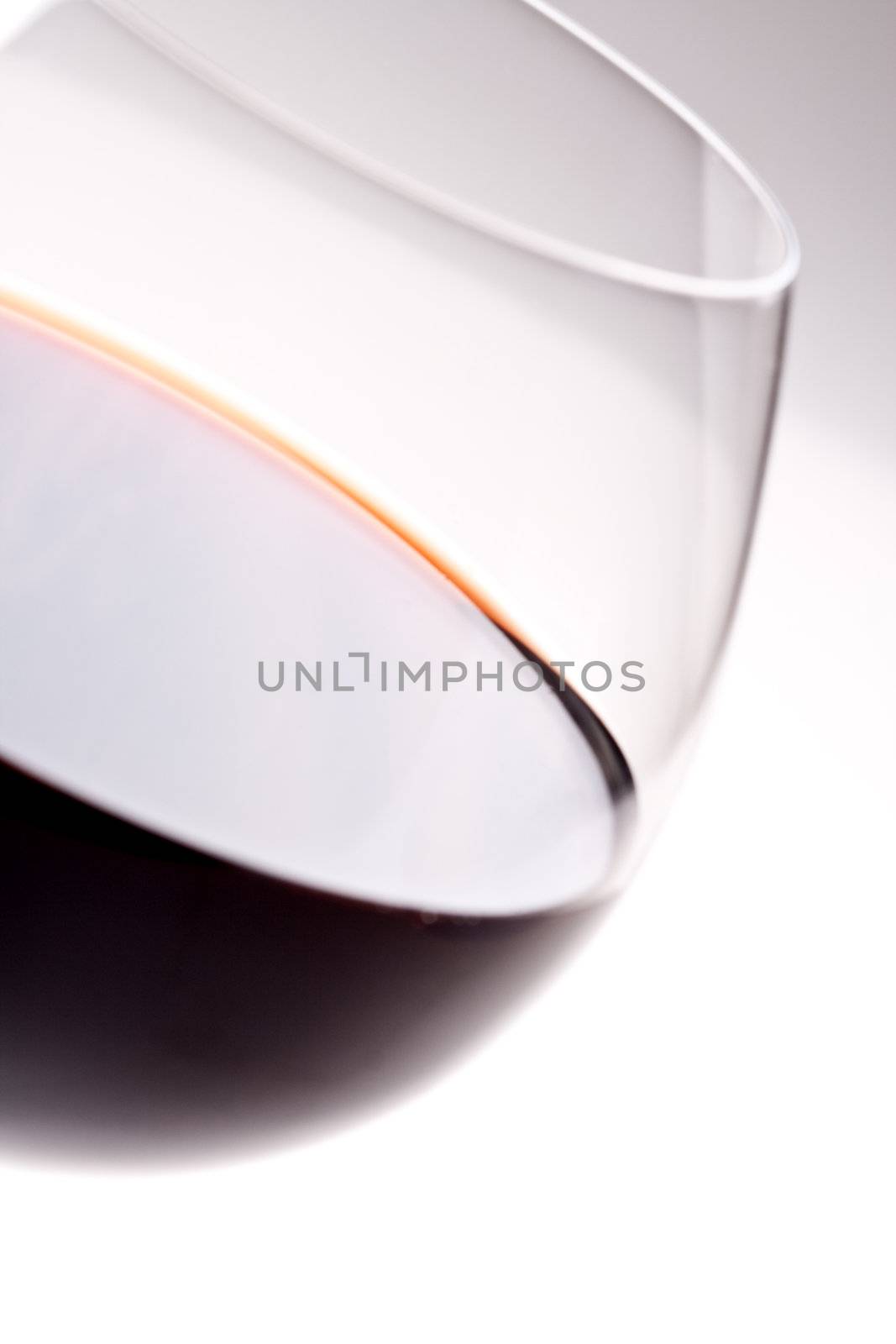 red wine in a transparent glass