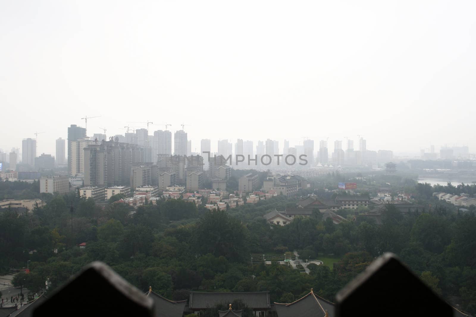 Skyline of Xian / Xi'an, China by koep