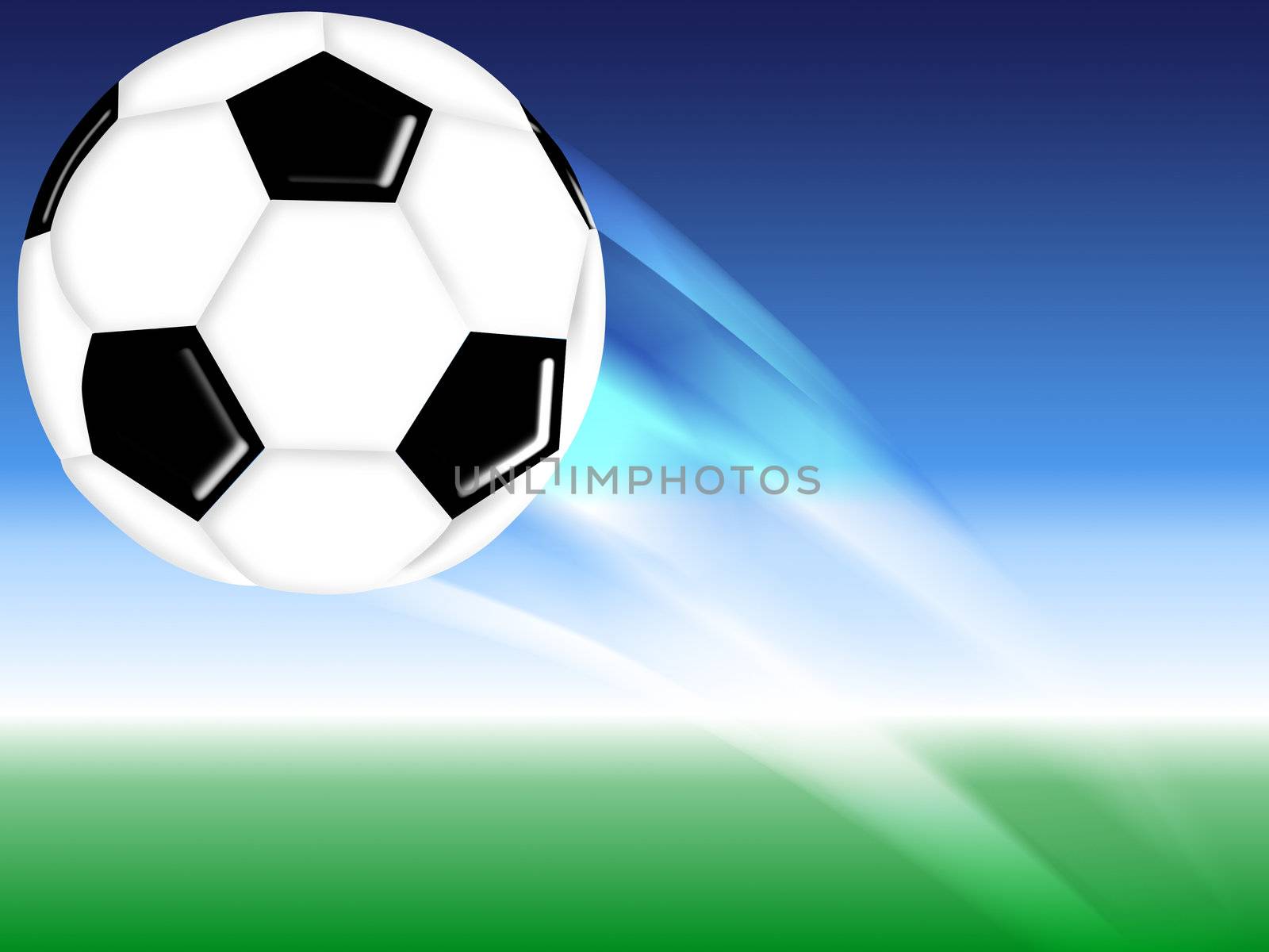 flying soccer football background design