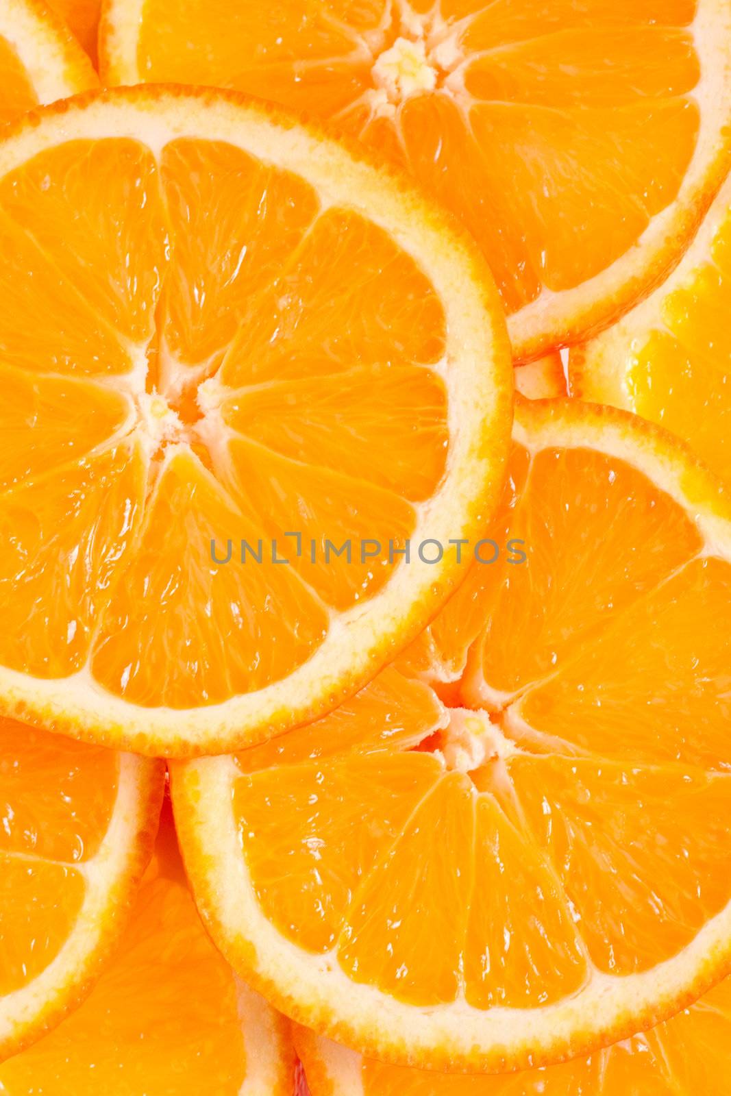 many orange as a background