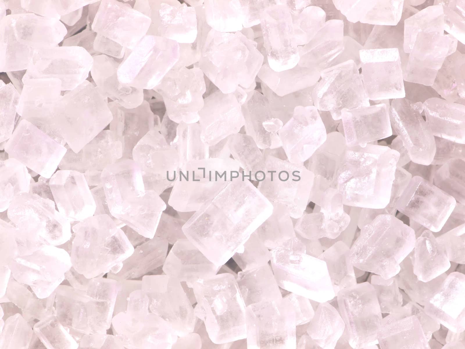 close up of white sugar crystals