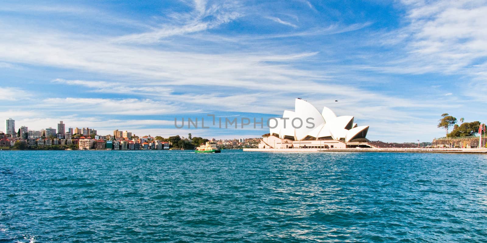 opera house and sydney bay. australia