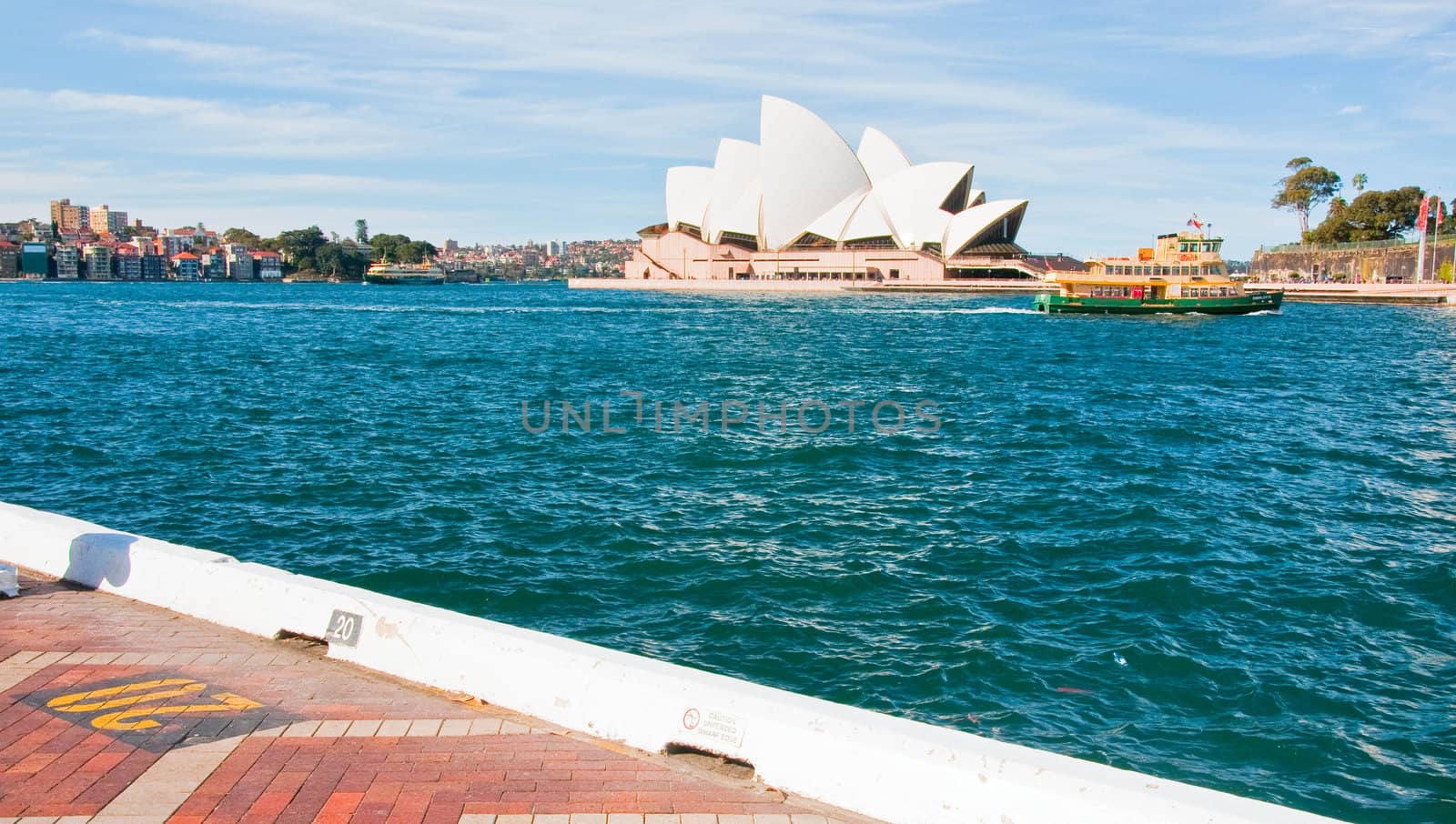 opera house and sydney bay. australia