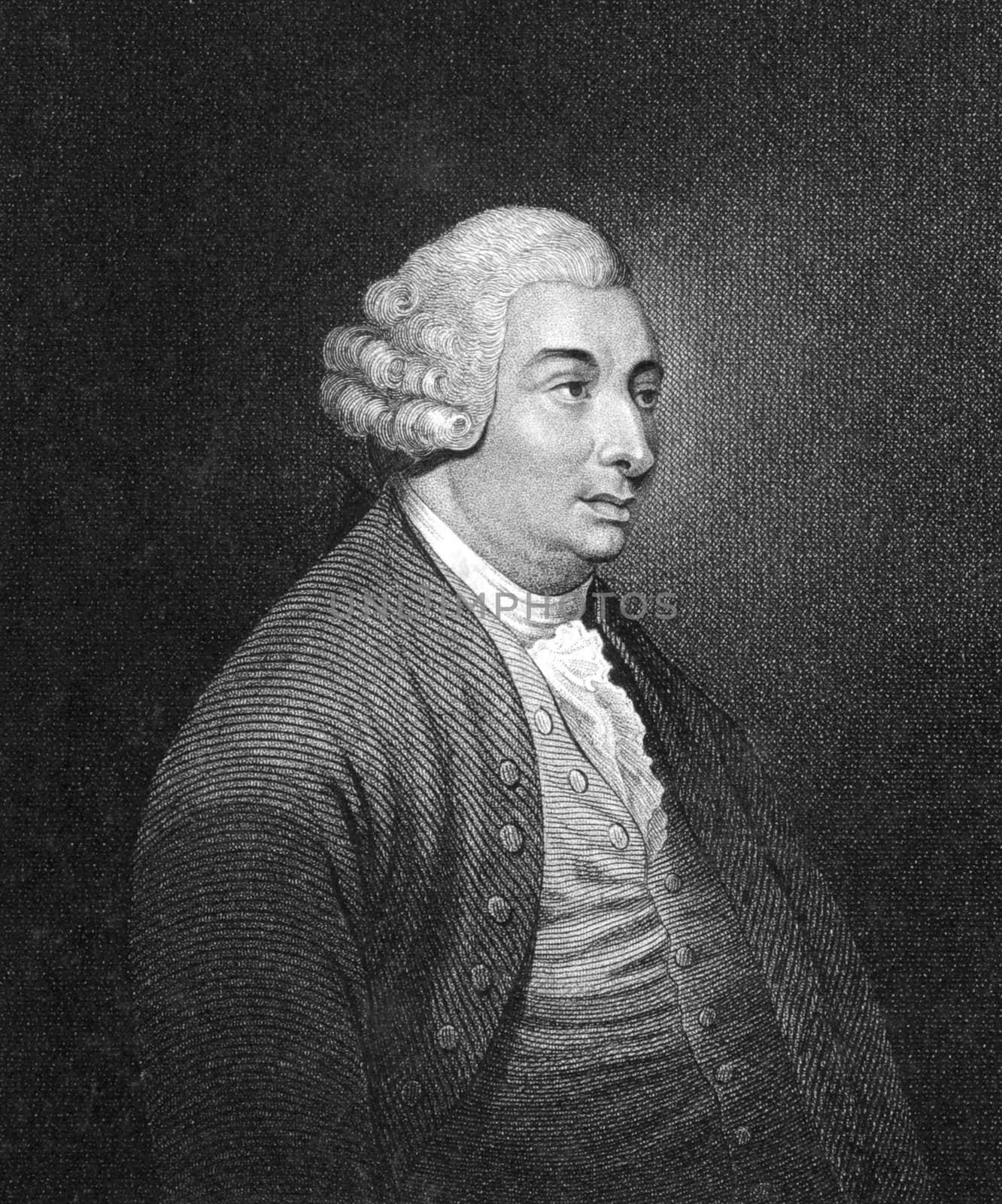 David Hume (1711-1776) on engraving from the 1830.
Scottish philosopher, economist and historian. Key figure of Western philosophy and Scottish Enlightenment. Published in London by Thomas Kelly.