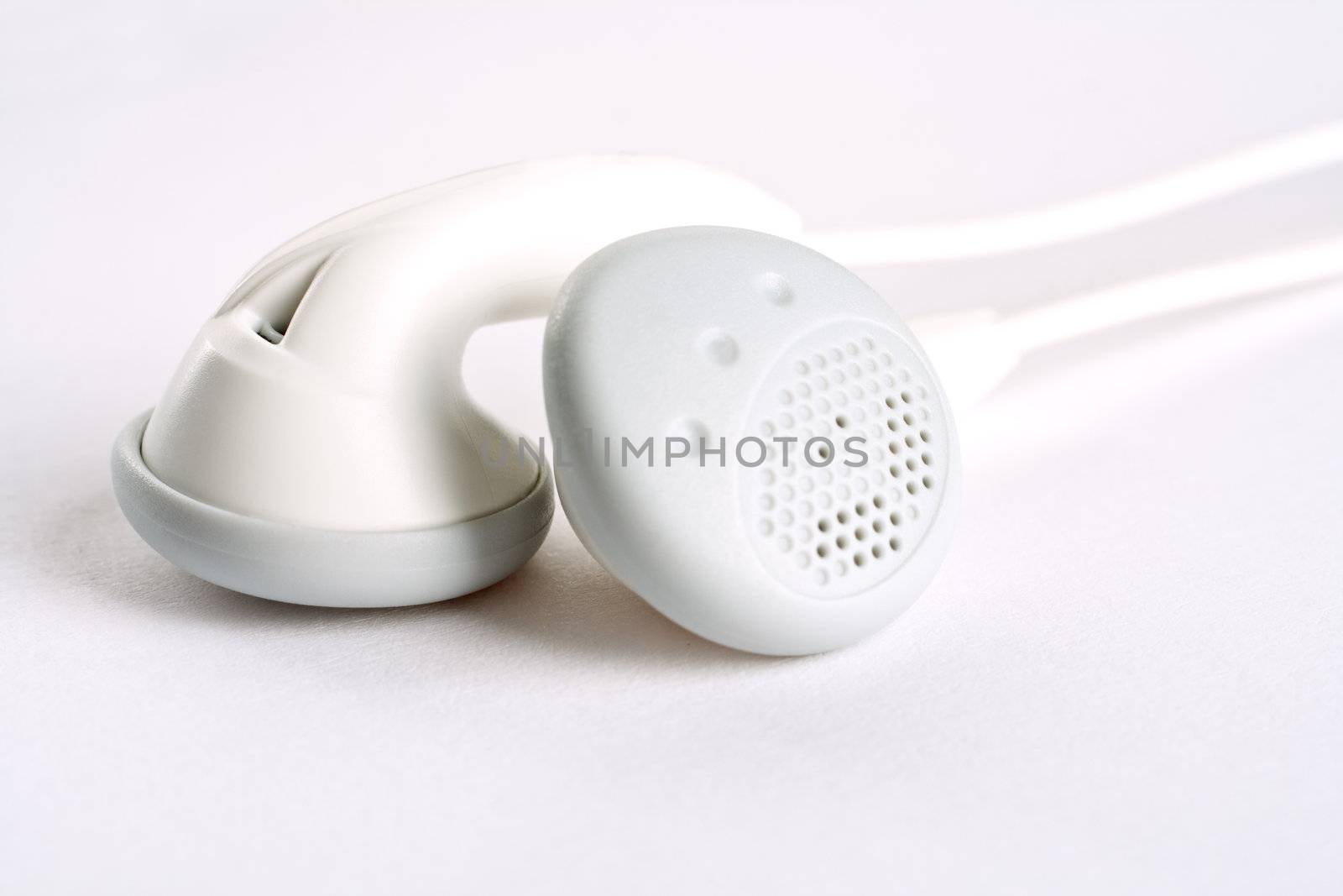 headphones on a white background