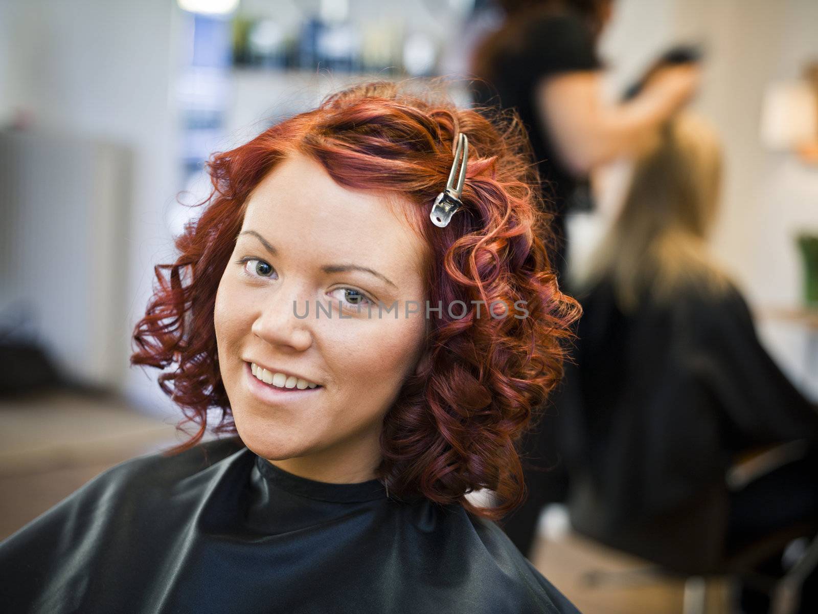 Portrait of a woman in Beauty spa