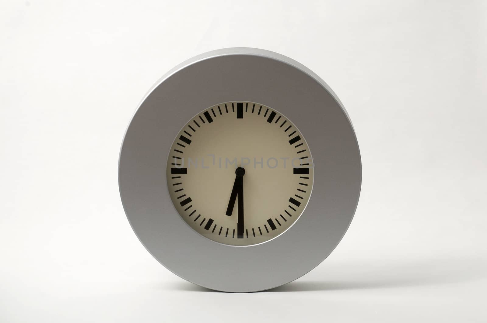 Simple clock on white background.